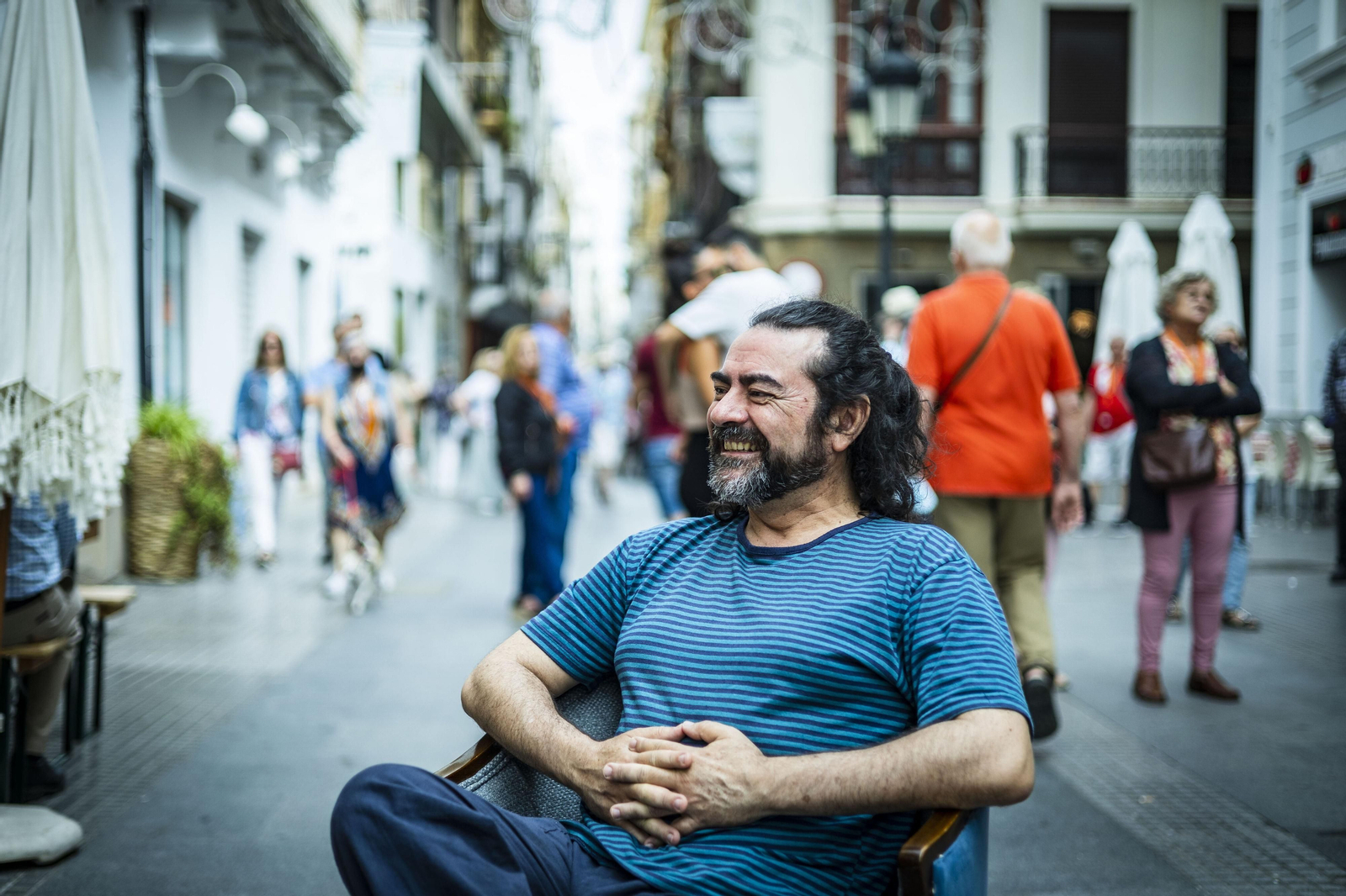 Miguel Ángel García Argüez, en la calle Nueva.