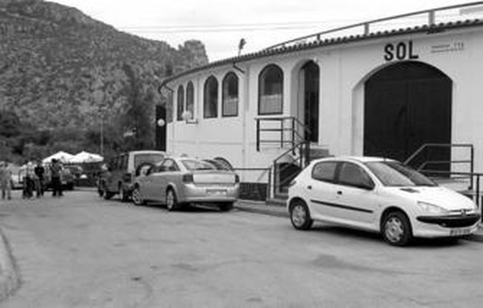 Zona de la movida juvenil en Ubrique, donde la madrugada del sábado se produjo la reyerta.