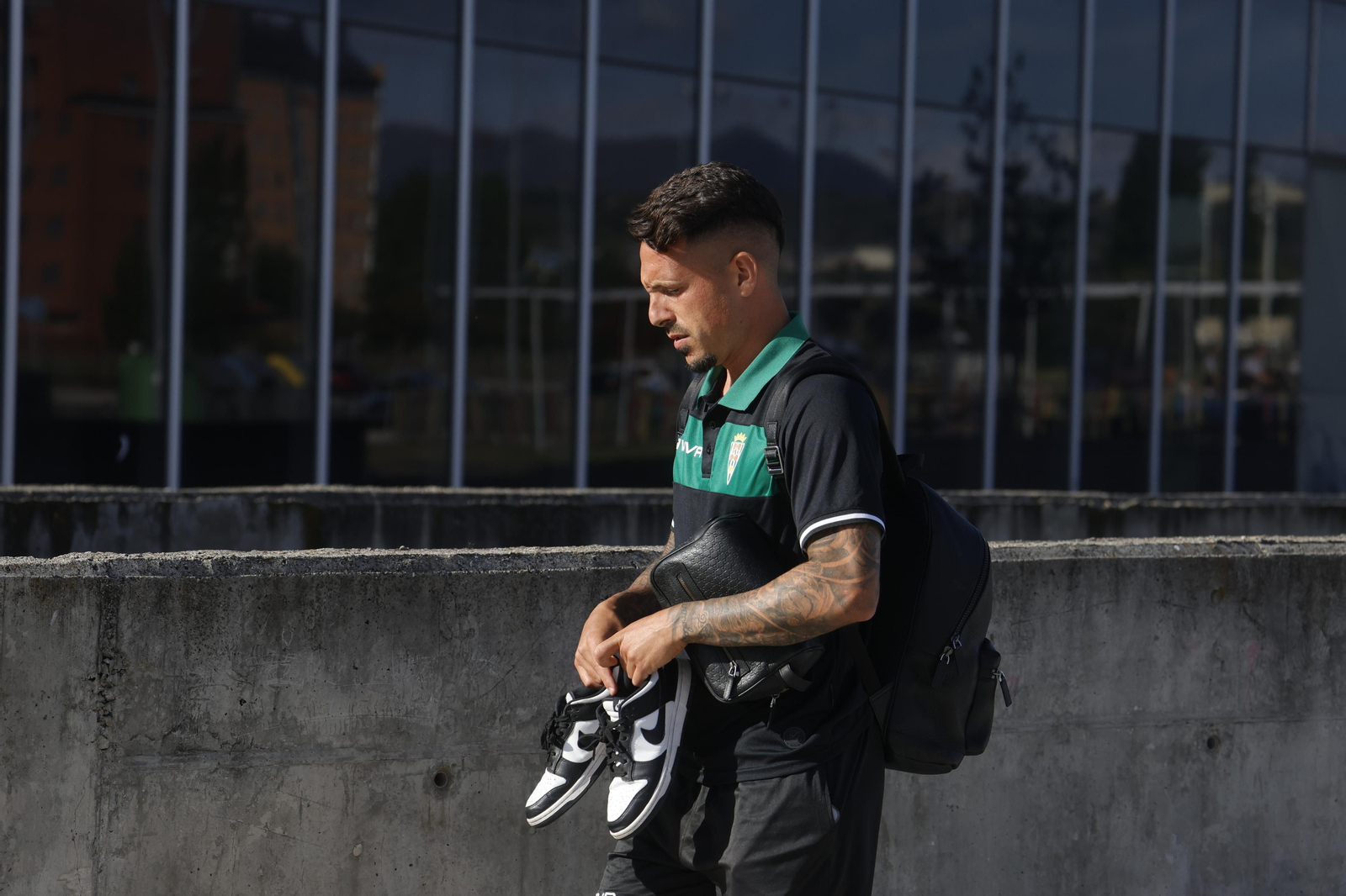 La llegada del Córdoba CF a Ponferrada, en imágenes