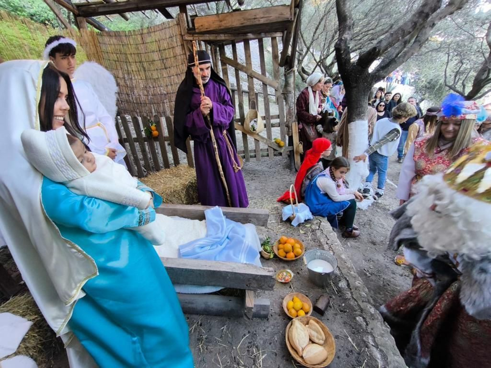 Las imágenes del belén viviente de Espera