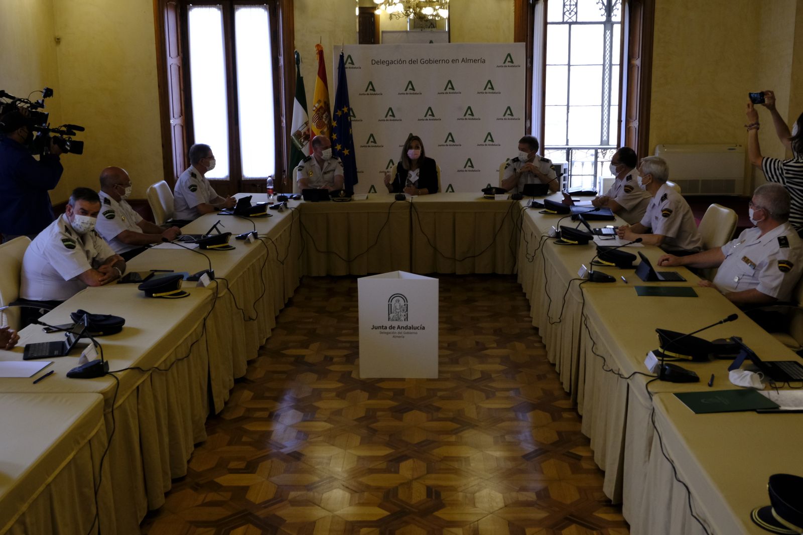 Reunión en Almería de la Junta regional de coordinación y mando de la Unidad de Policía Adscrita