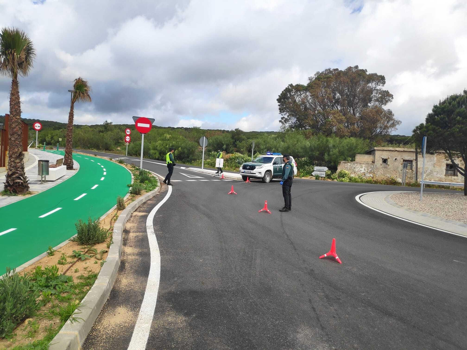 Uno de los controles realizados en el término municipal.