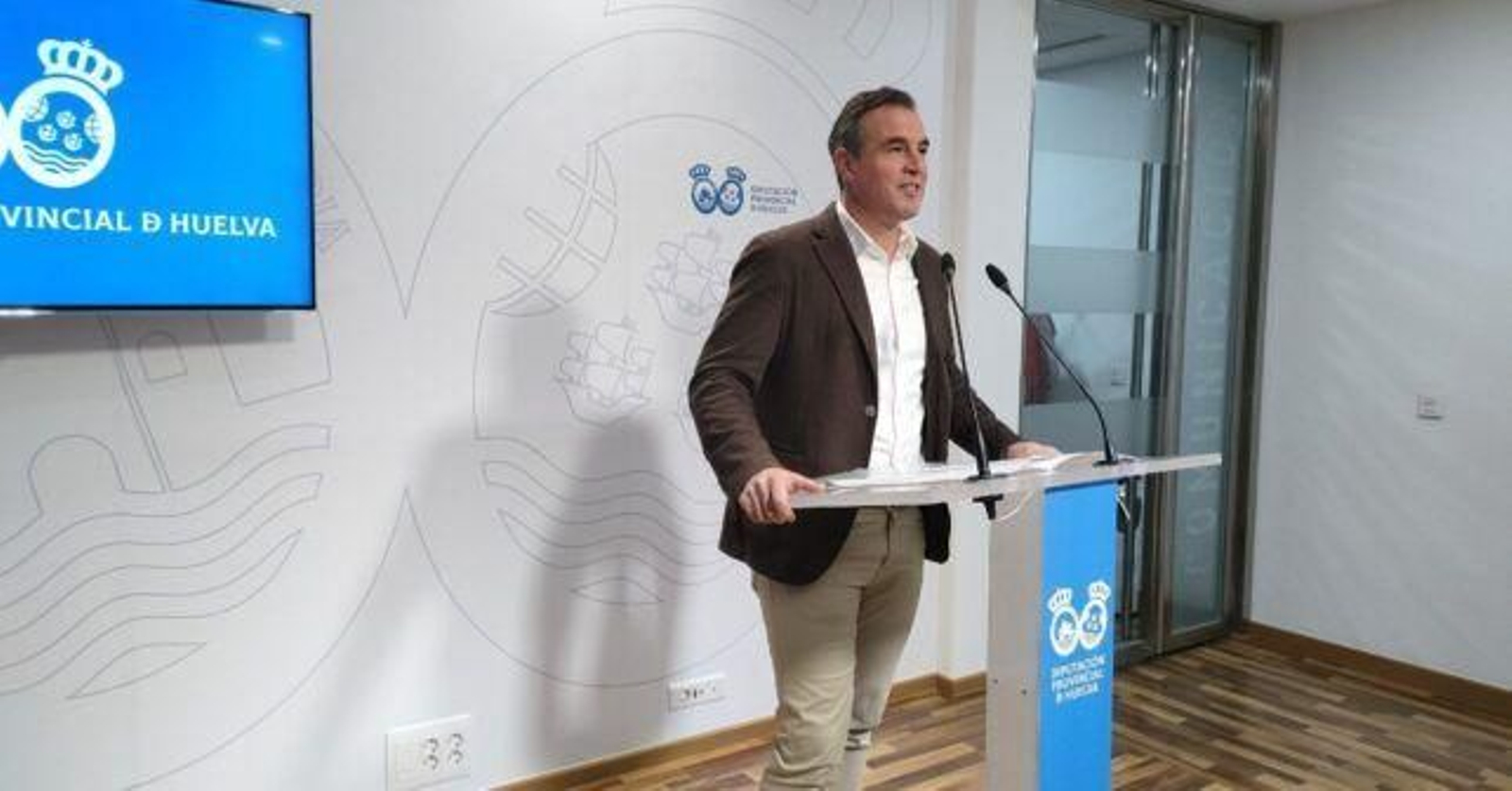 El portavoz del Grupo Socialista en la Diputación Provincial de Huelva, Rubén Rodríguez.