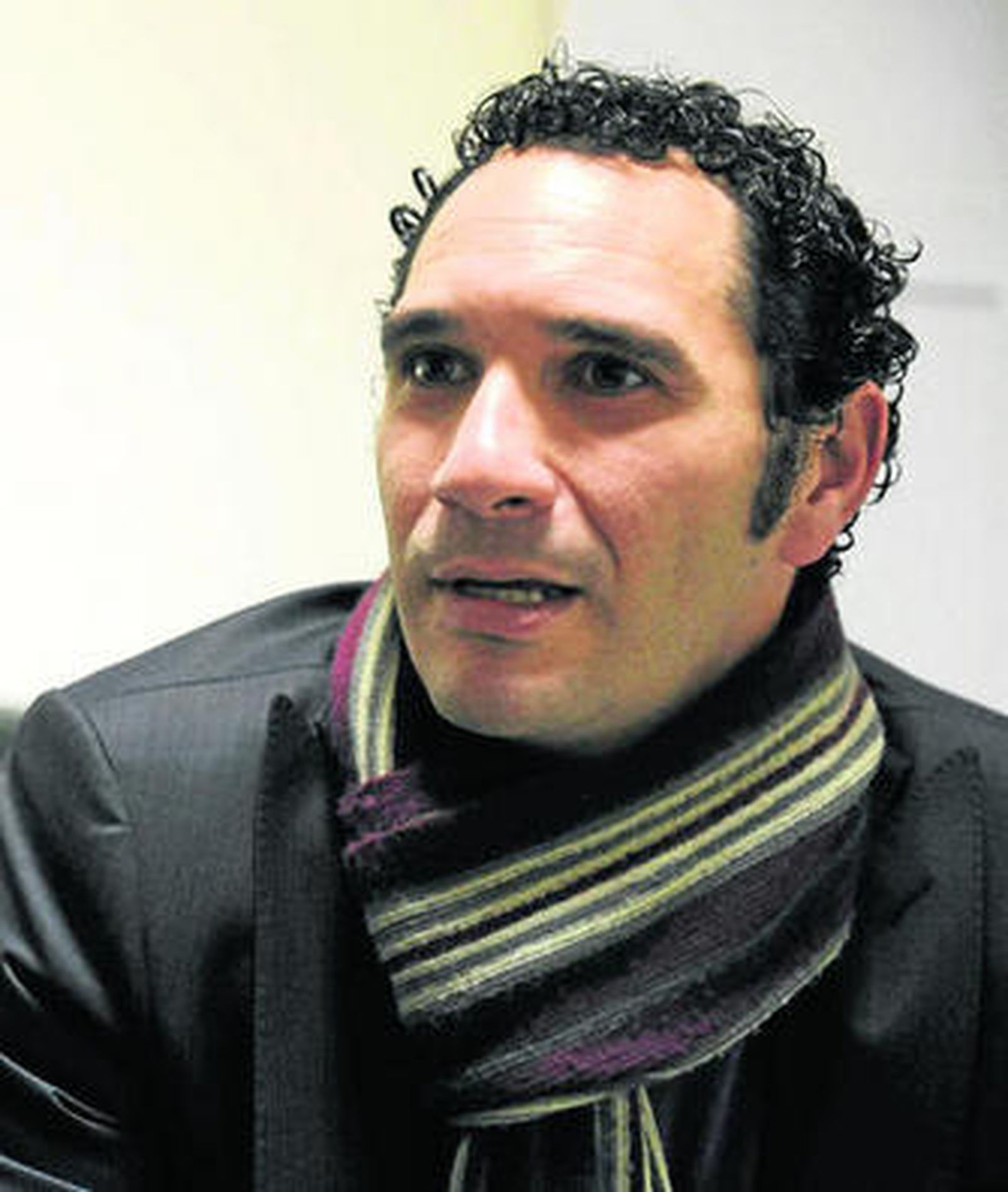 José Expósito, candidato de UPyD, en la Delegación del Diario, durante la entrevista.