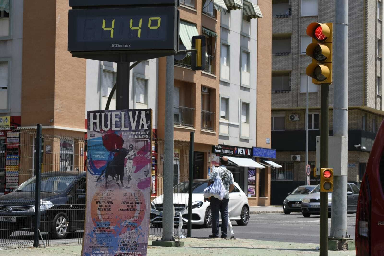 Temperaturas superiores a 42 grados en el interior de la provincia de Huelva.