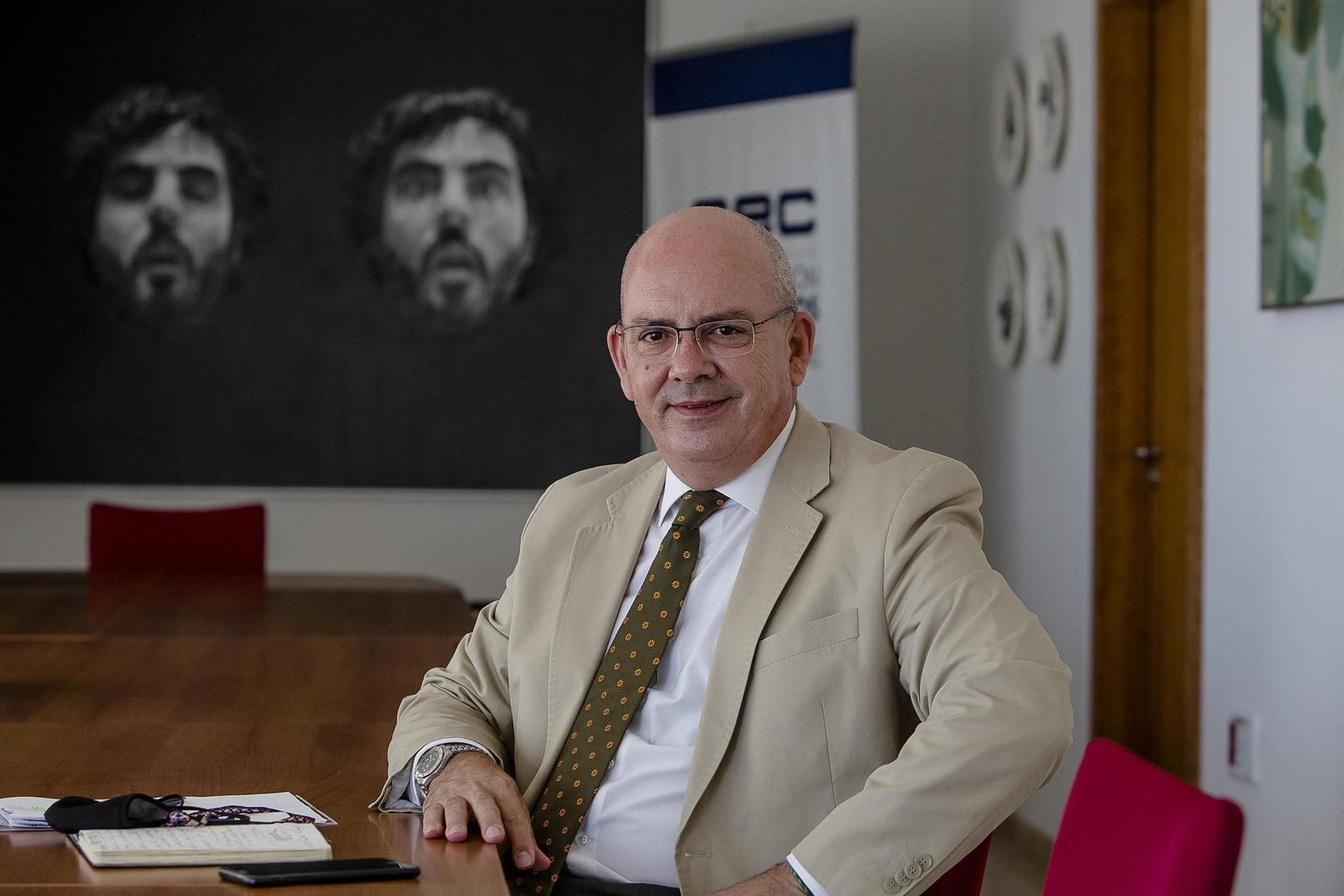 El presidente de la Confederación de Empresarios, Javier Sánchez Rojas.