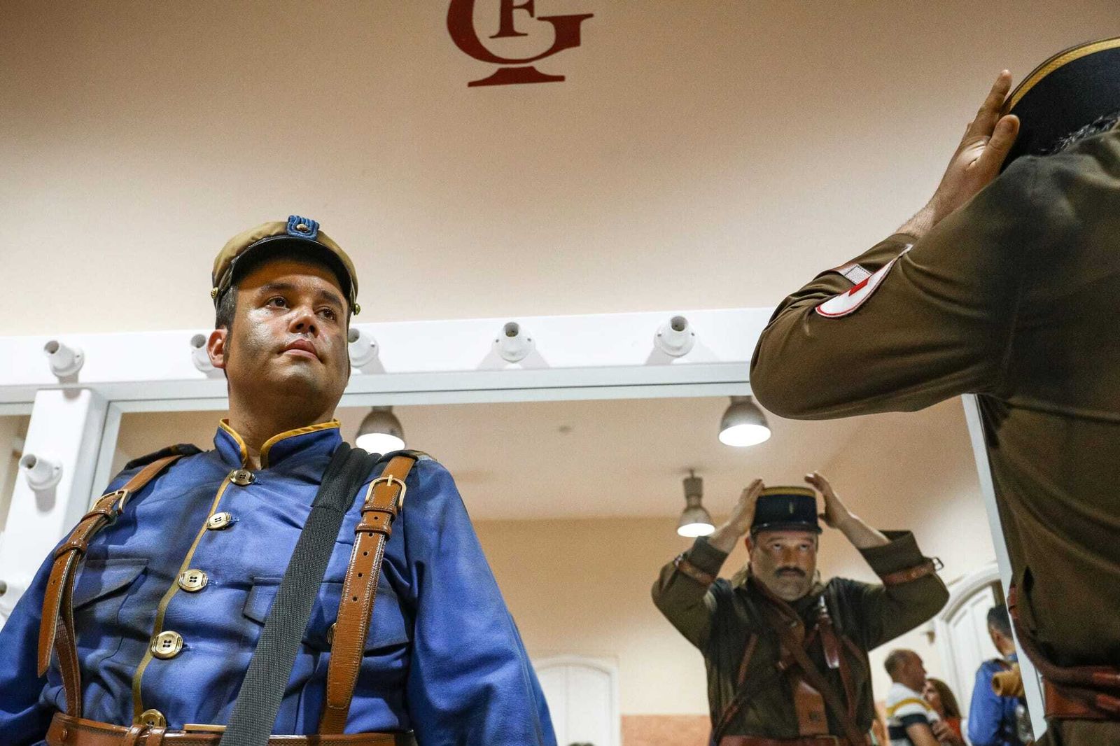 El ambiente en los camerinos del teatro