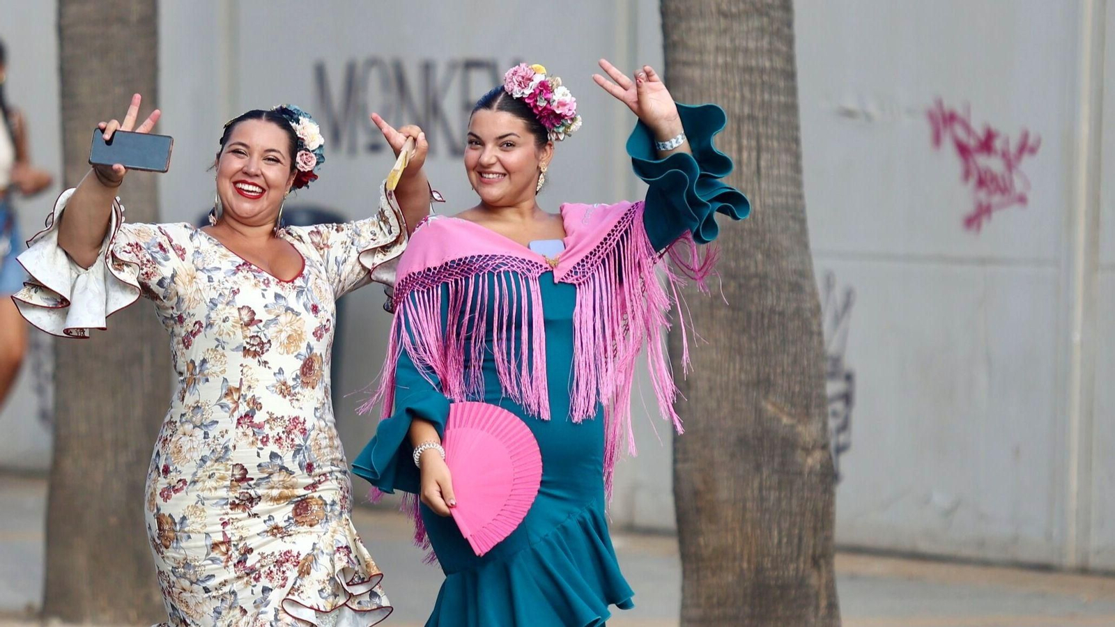 Una jornada más de fiesta en la Feria de Málaga.