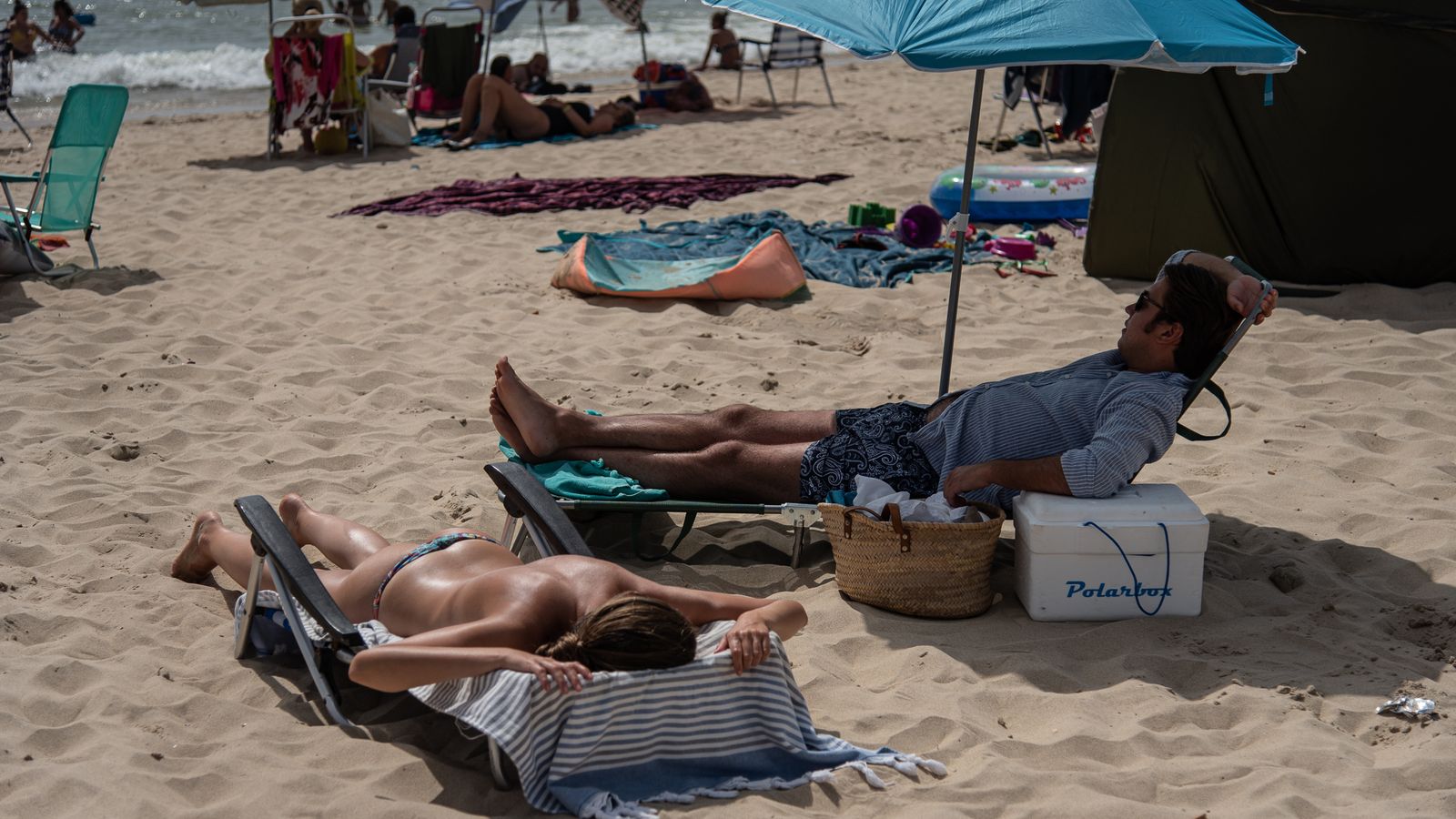 Día de calor en la costa onubense