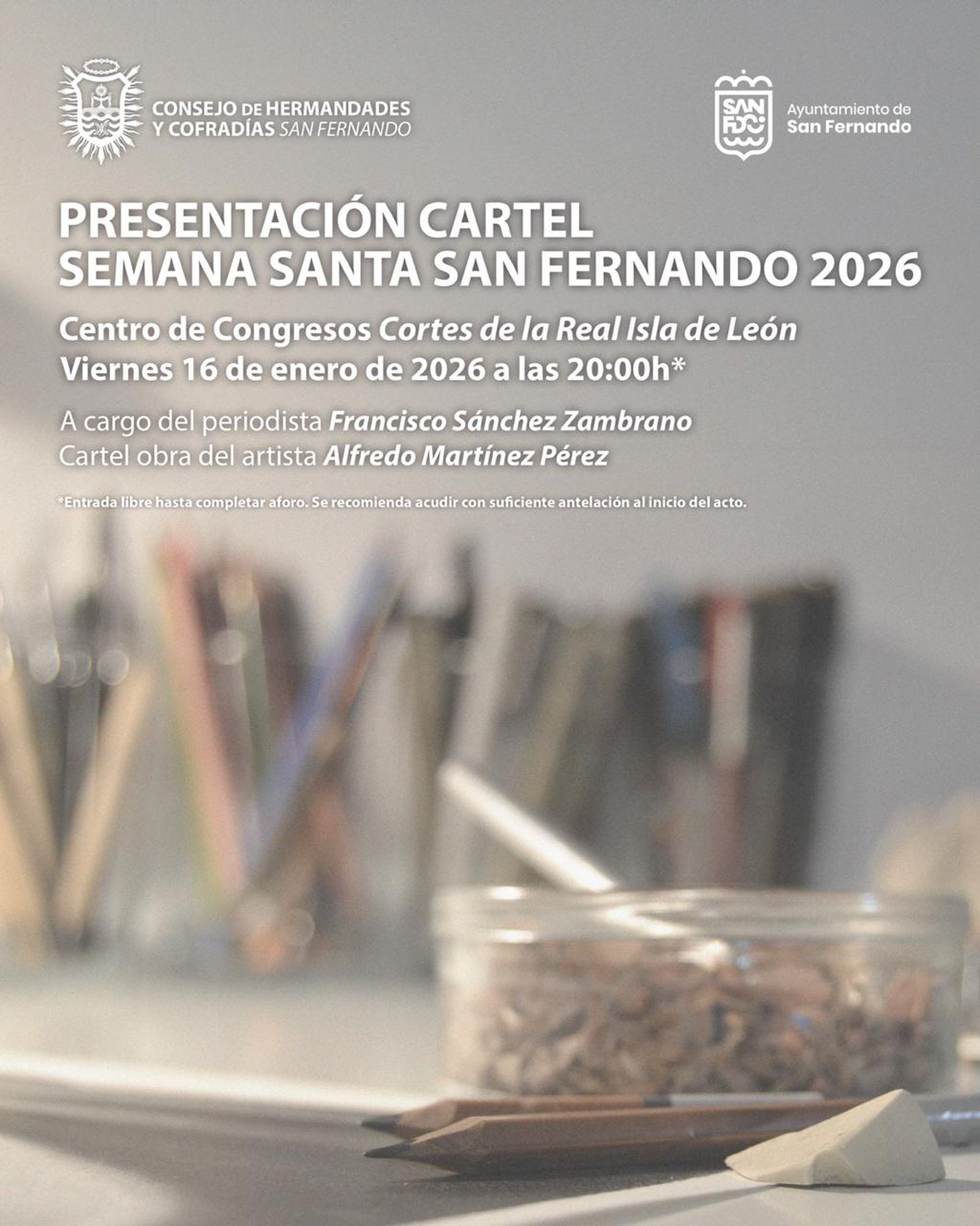 Presentación del cartel de la Semana Santa de 2026 en San Fernando