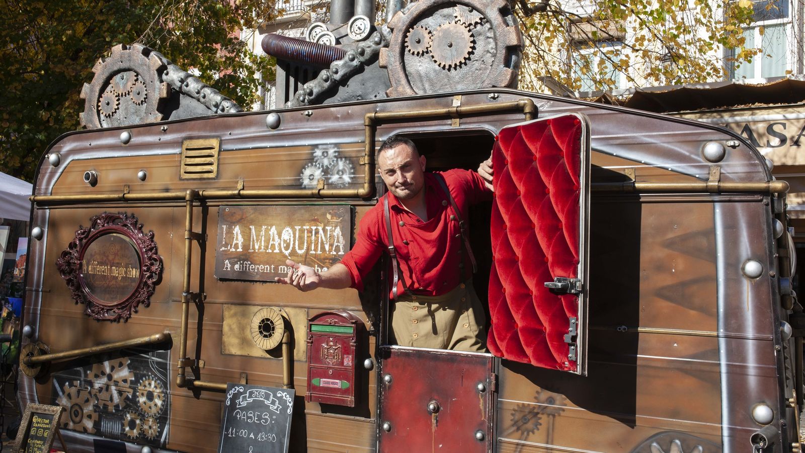 Uno de los espectáculos de calle.