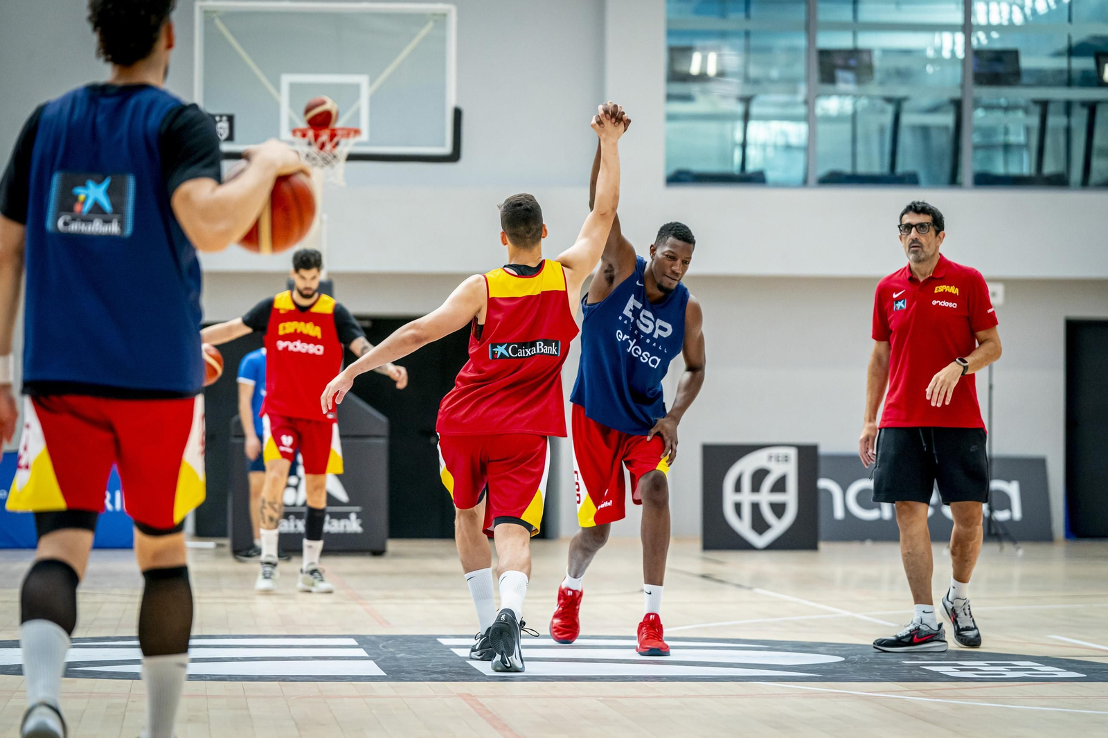 España acaba su trabajo en Madrid antes de venir a Málaga