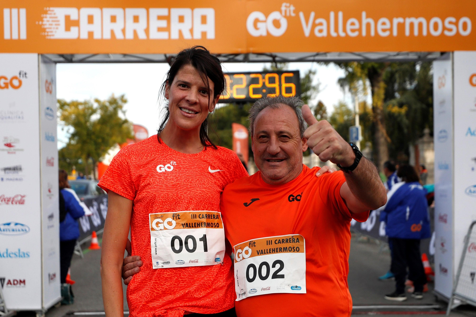 Fermín Cacho tras su participación en la carrera popular GOfit de Vallerhermoso.
