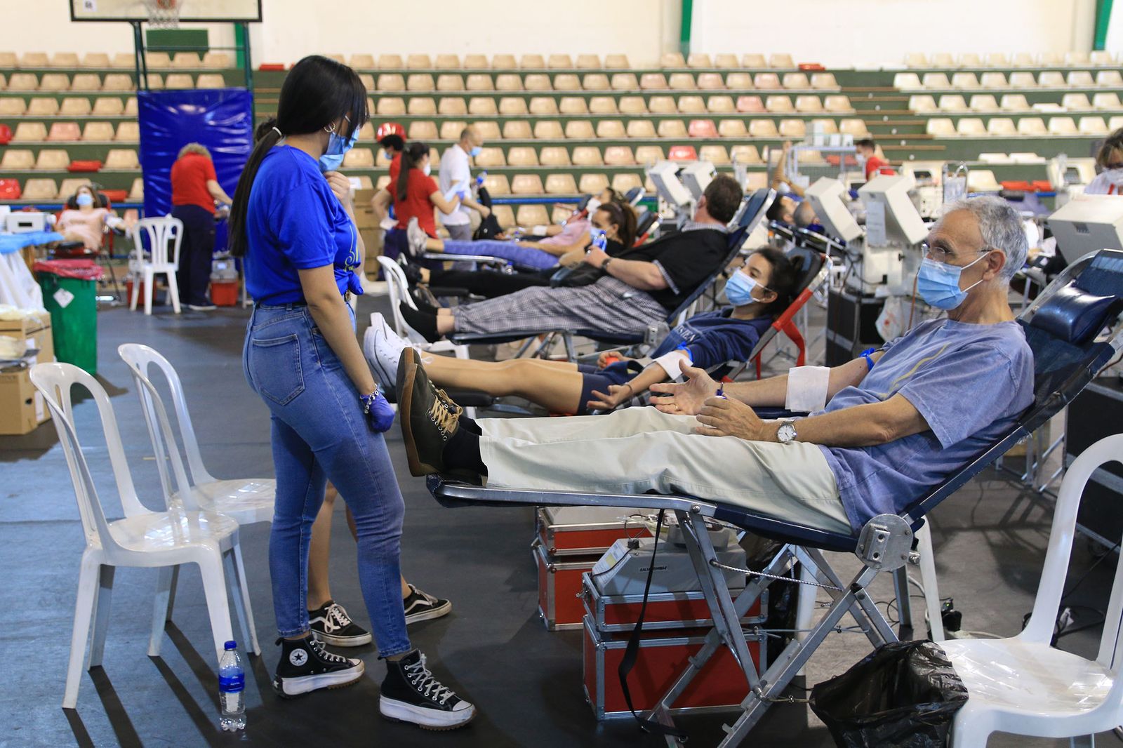 El pabellón Rafael Florido acoge el récord de donantes de sangre
