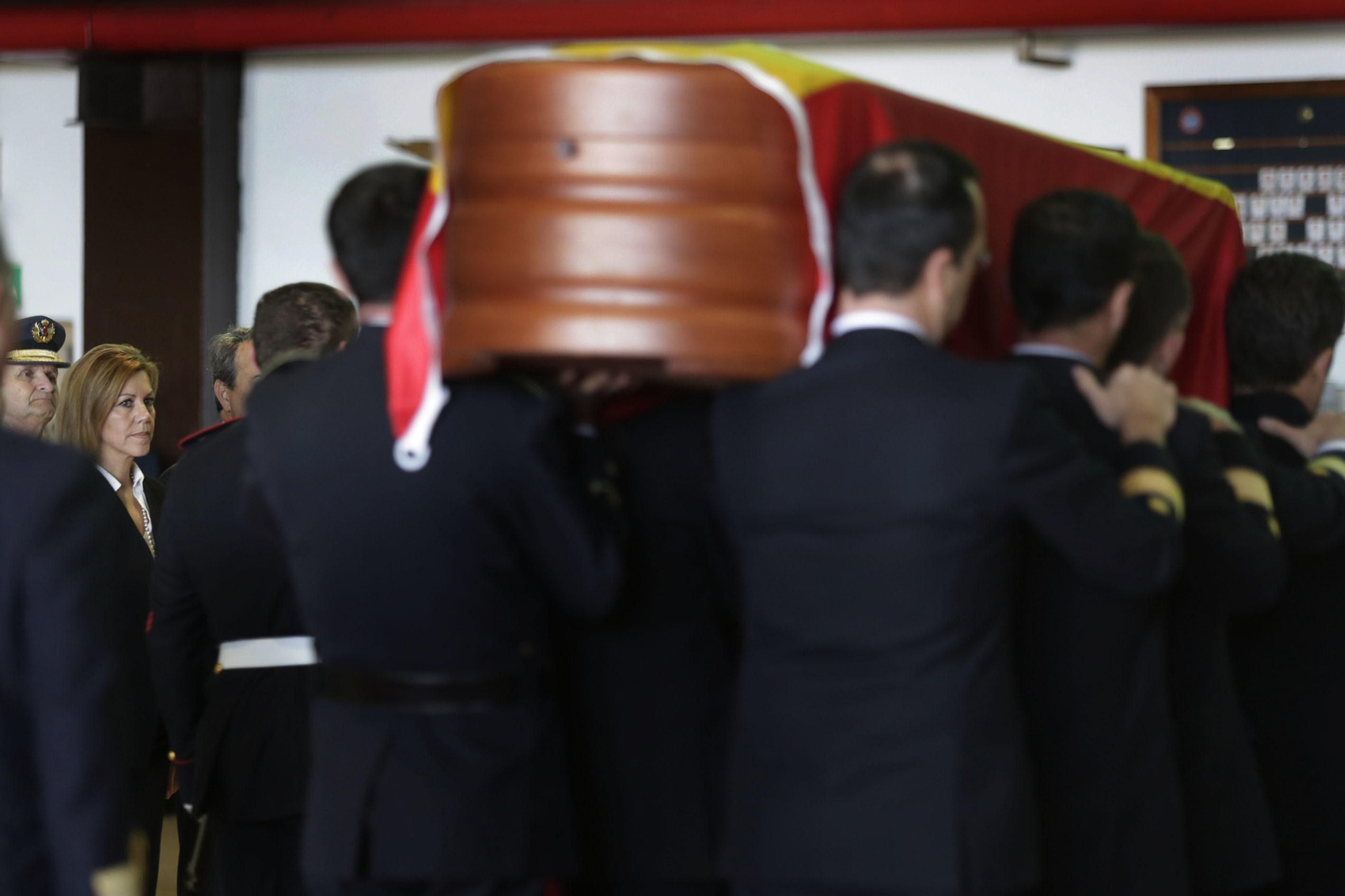 Las imágenes del funeral de Javier Montojo Salazar en la Base