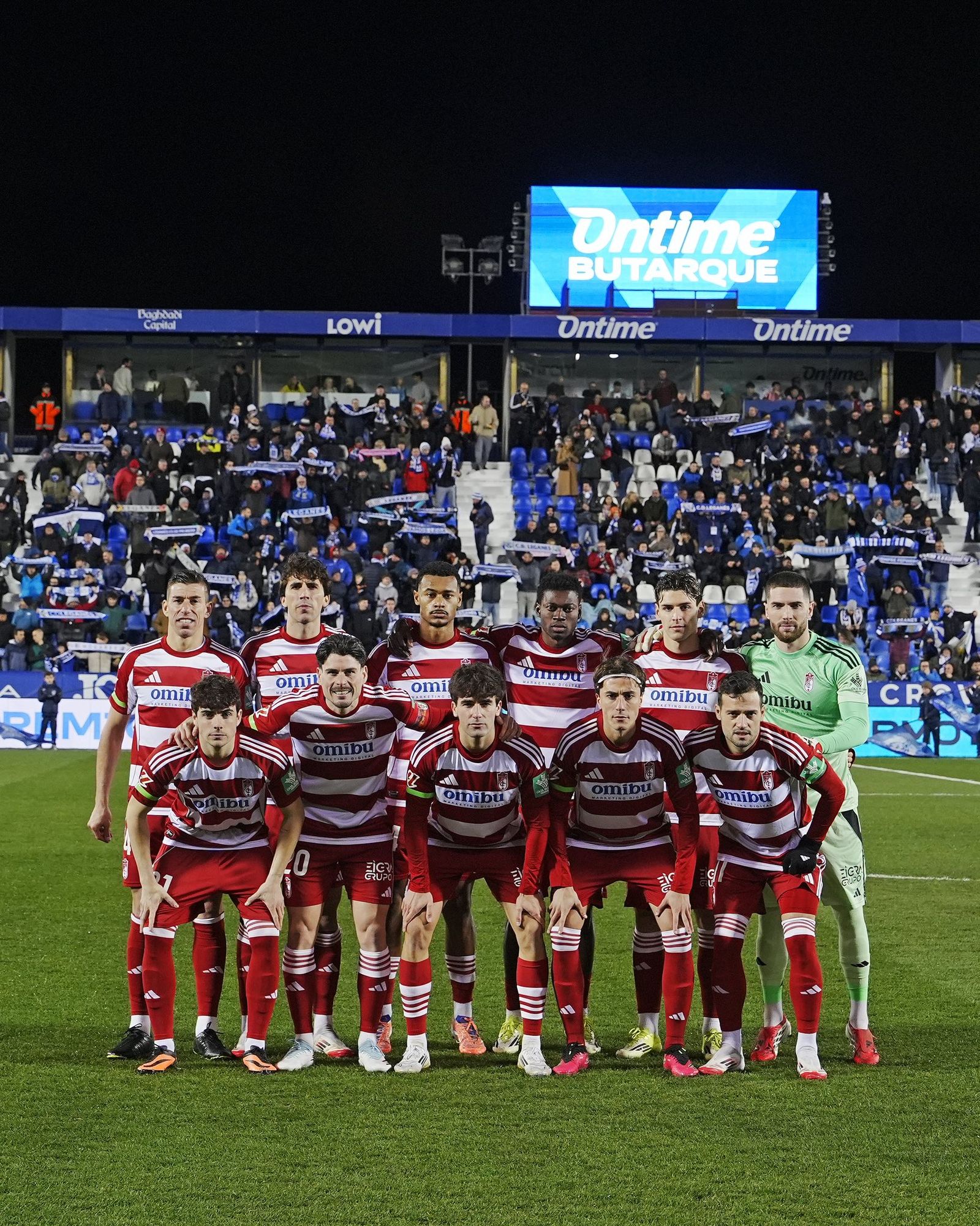 Alineación del Granada en Butarque