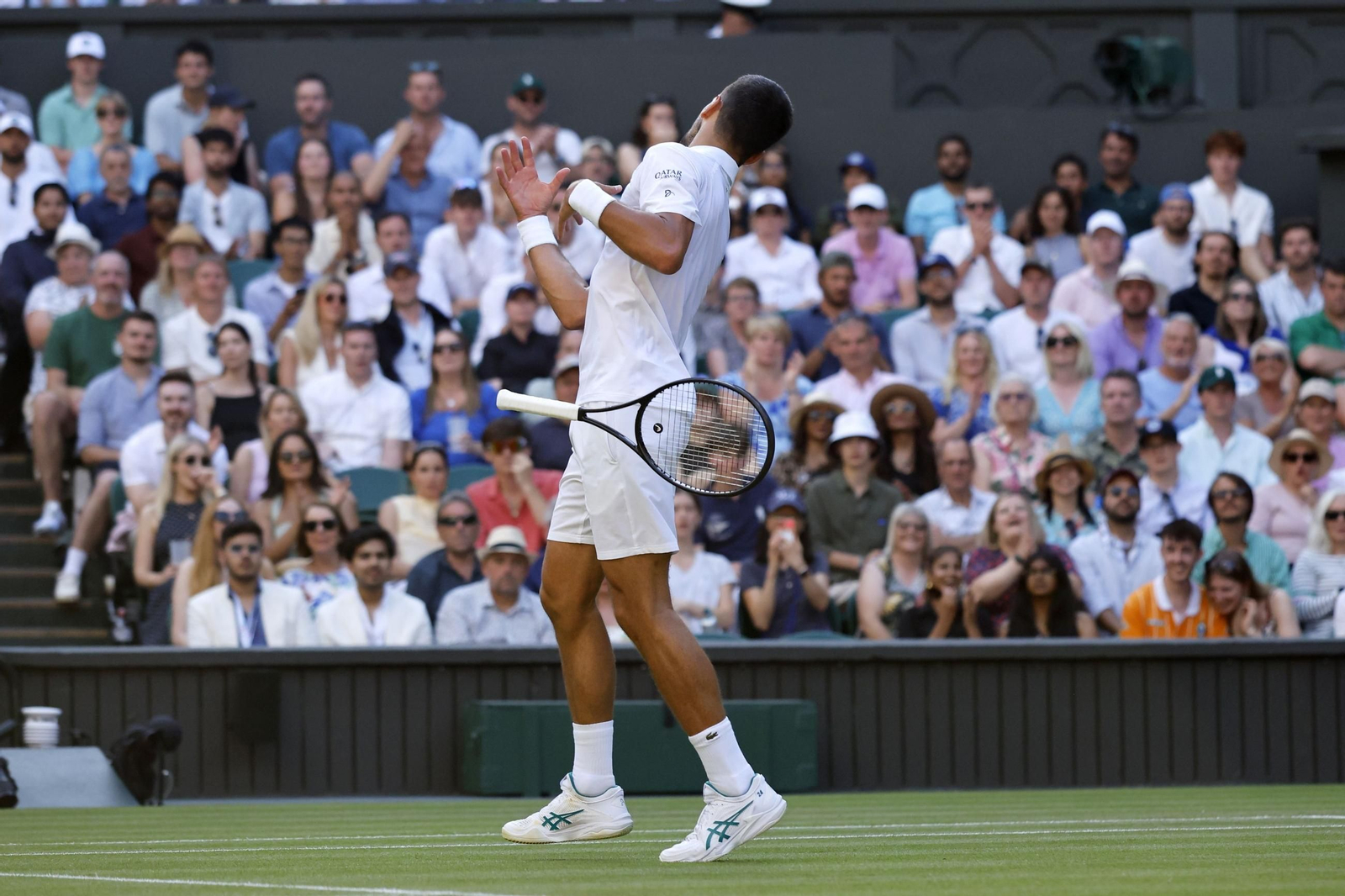 Las fotos de Wimbledon con las clasificaciones de Djokovic y Sinner