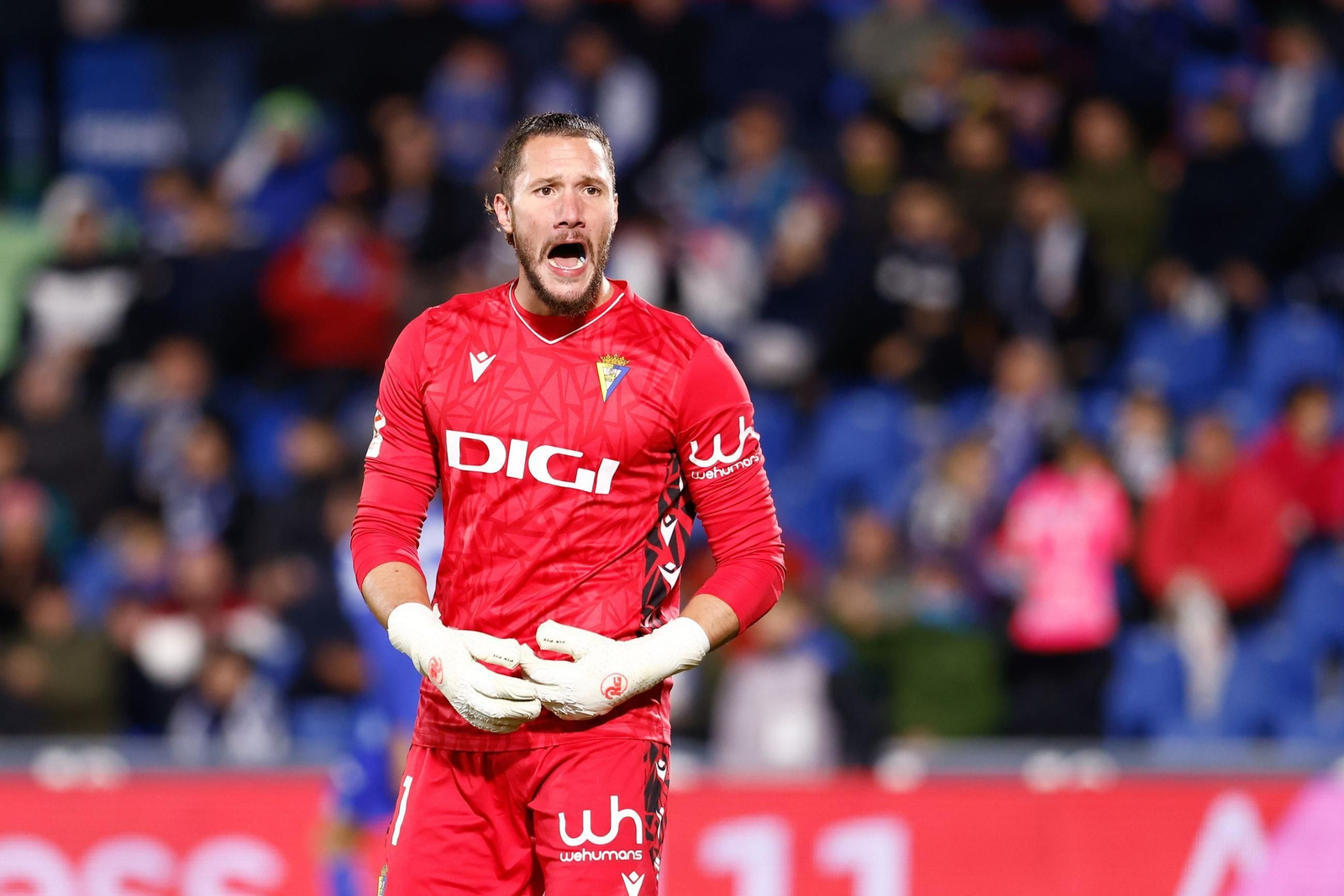 Ledesma durante un partido del Cadiz.