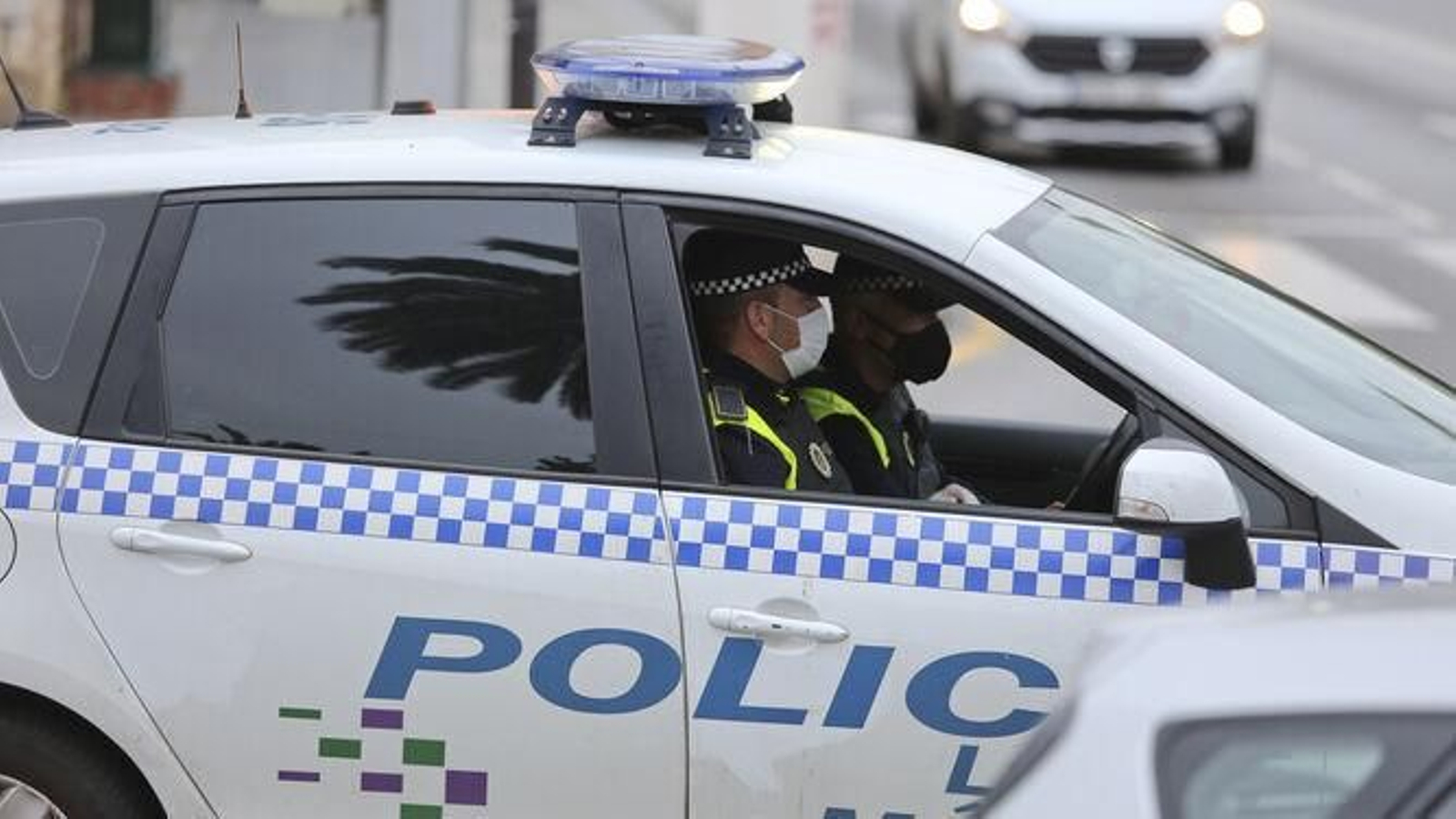 Un coche de la Policía Local de Málaga.