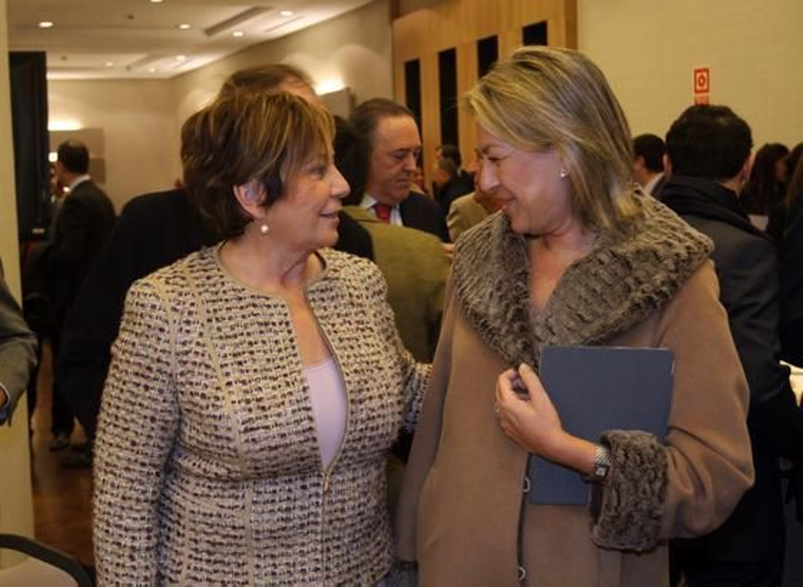 La vicepresidenta del Congreso, Celia Villalobos, con Francisca Caracuel

Foto: Reportaje gr?co: Migue Fernandez y Sergio Camacho