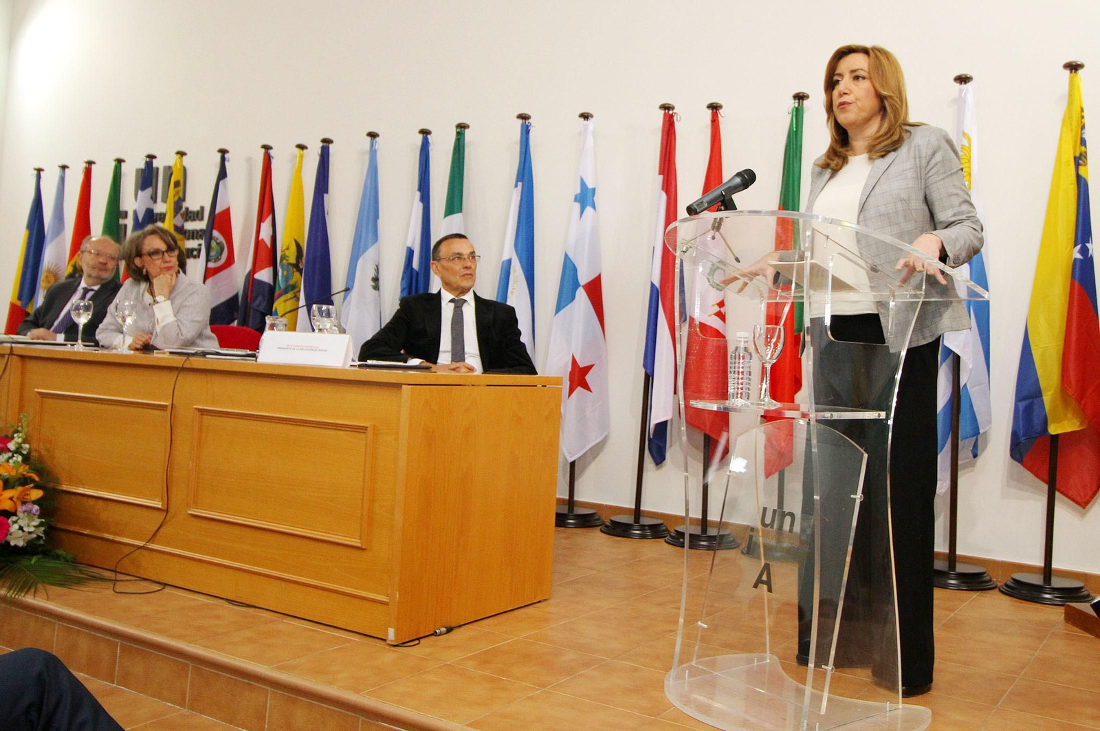 Susana Díaz, en La Rábida