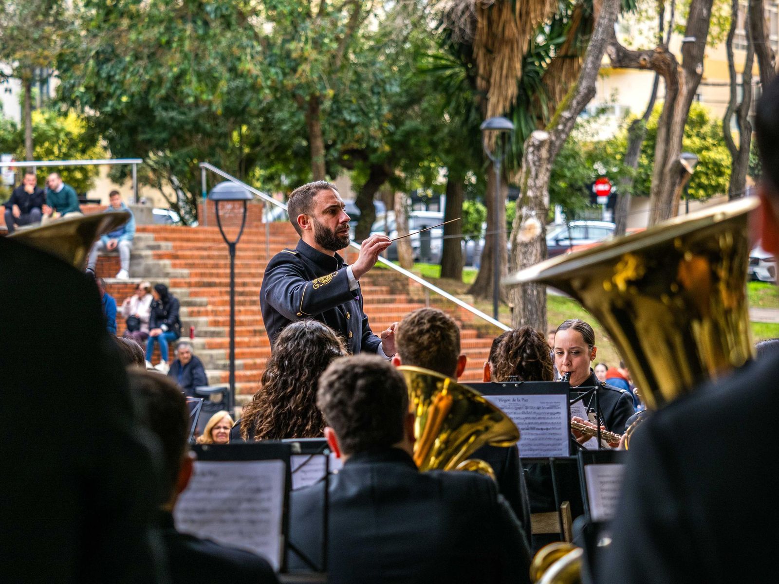 Sones cofrades en el Parque: celebrado el certamen de bandas de Nazareno en San Fernando
