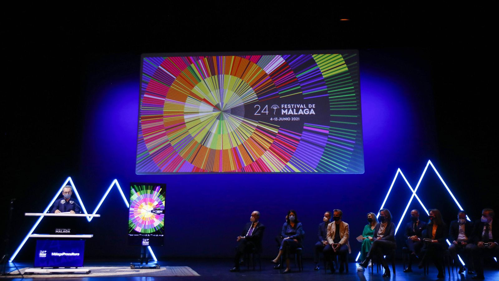 La reciente presentación del cartel del Festival de Málaga, en el Teatro Cervantes. La reciente presentación del cartel del Festival de Málaga, en el Teatro Cervantes.