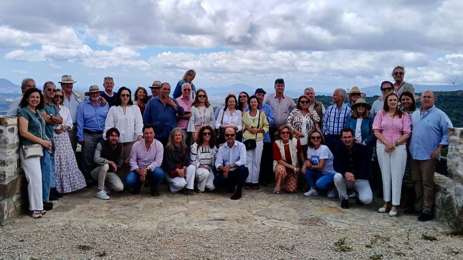 Un momento de la visita a La Almoraima.