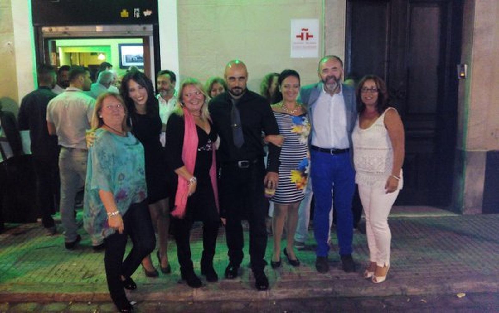 Paqui López, Gloria Escolar, Pepa López Santiago, Luis Rubio, Carmen Léon Medina, Manuel Pérez Fabra y Toñi Capinetti.  Foto: Ignacio Casas de Ciria