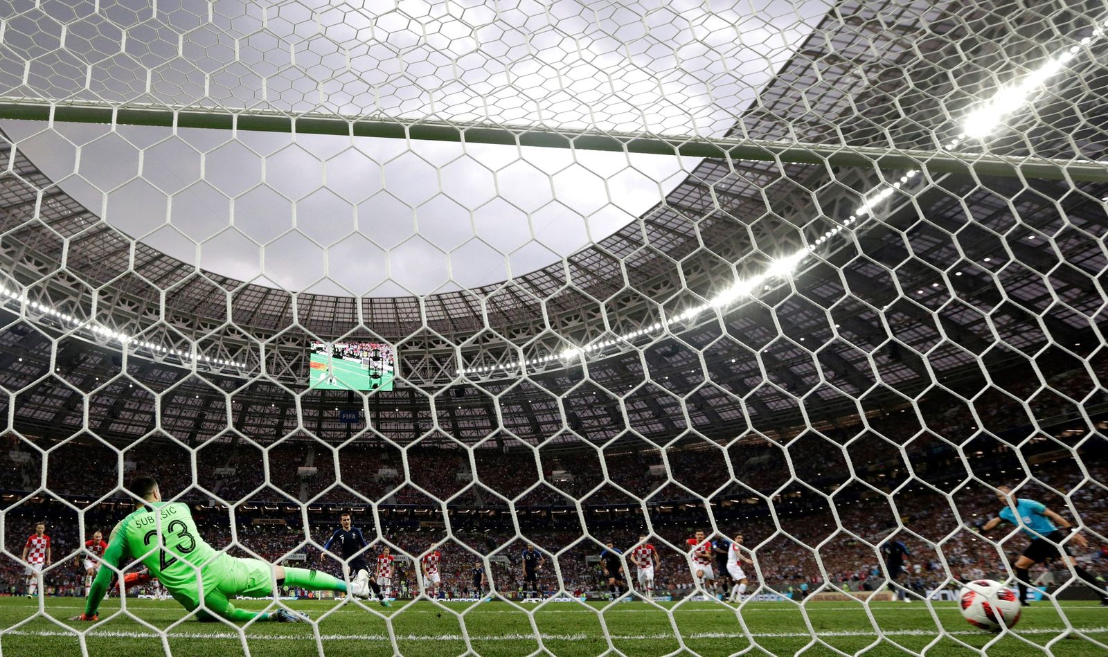 El Francia-Croacia de la final del Mundial de Rusia, en imágenes