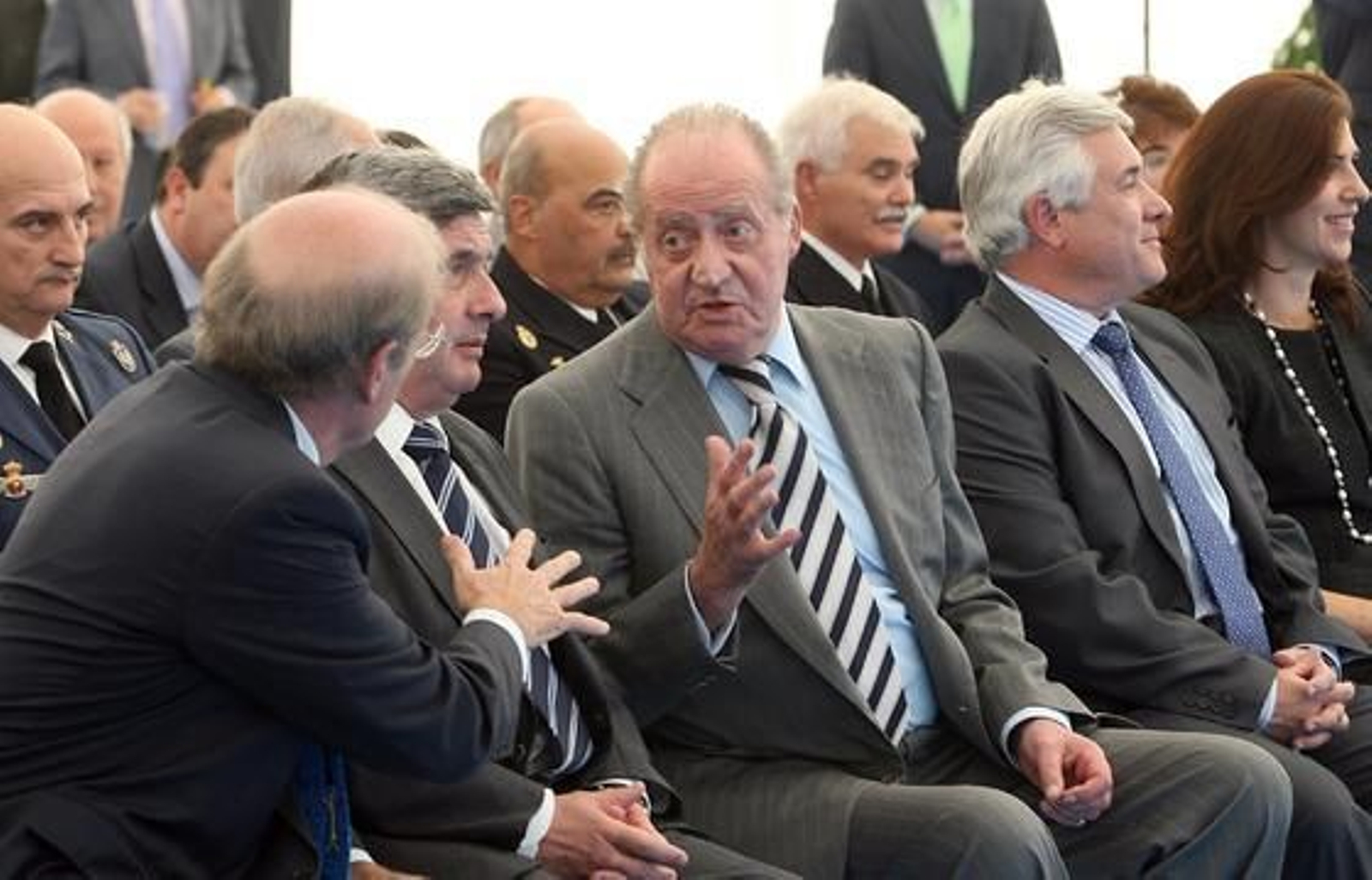 EL Rey conmemora el 40 aniversario de la metalúrgica Atlantic Copper. / Espínola