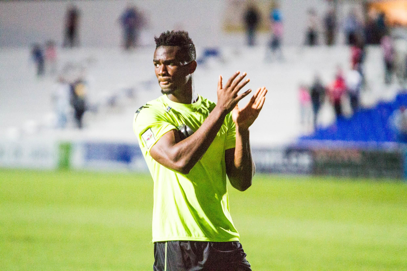 Moha Traoré, con la camiseta del Córdoba.