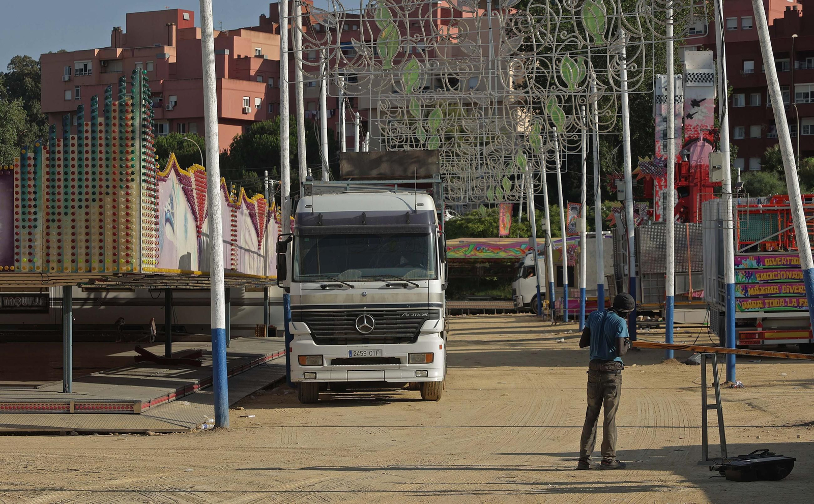 Fotos del desmontaje de la Feria Real de Algeciras