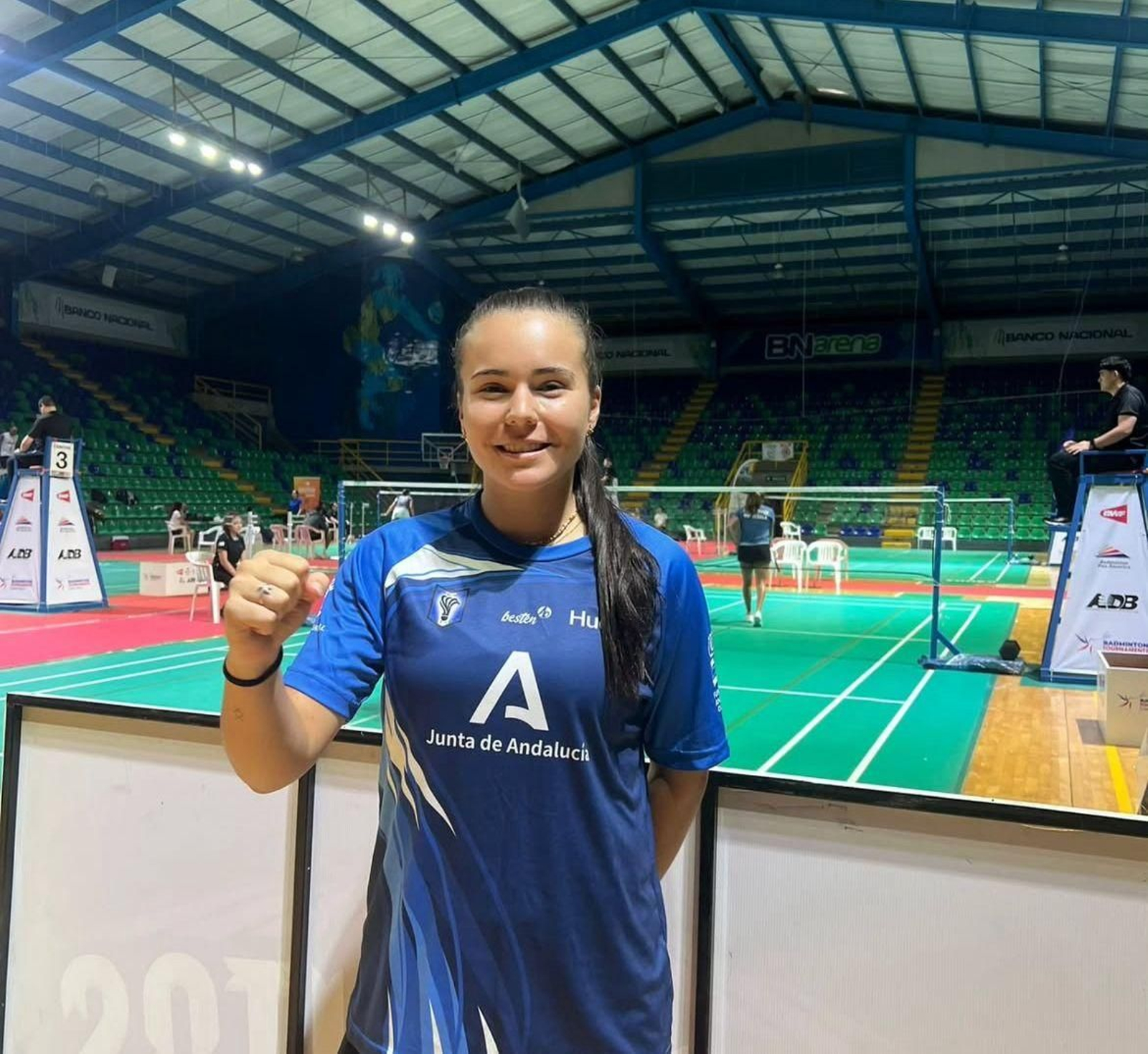 La volantista almeriense en las instalaciones deportivas donde tuvo lugar esta pasada semana el Internacional de Costa Rica.