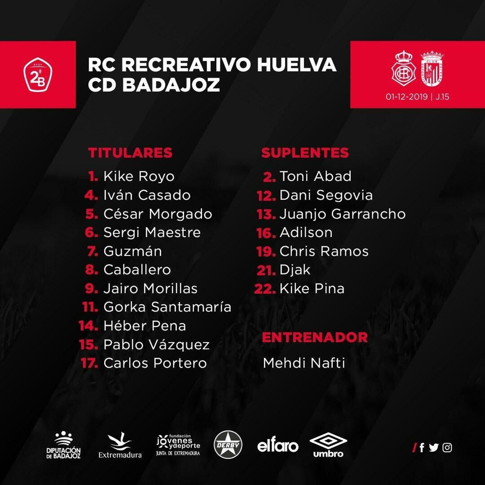 Alineación Badajoz