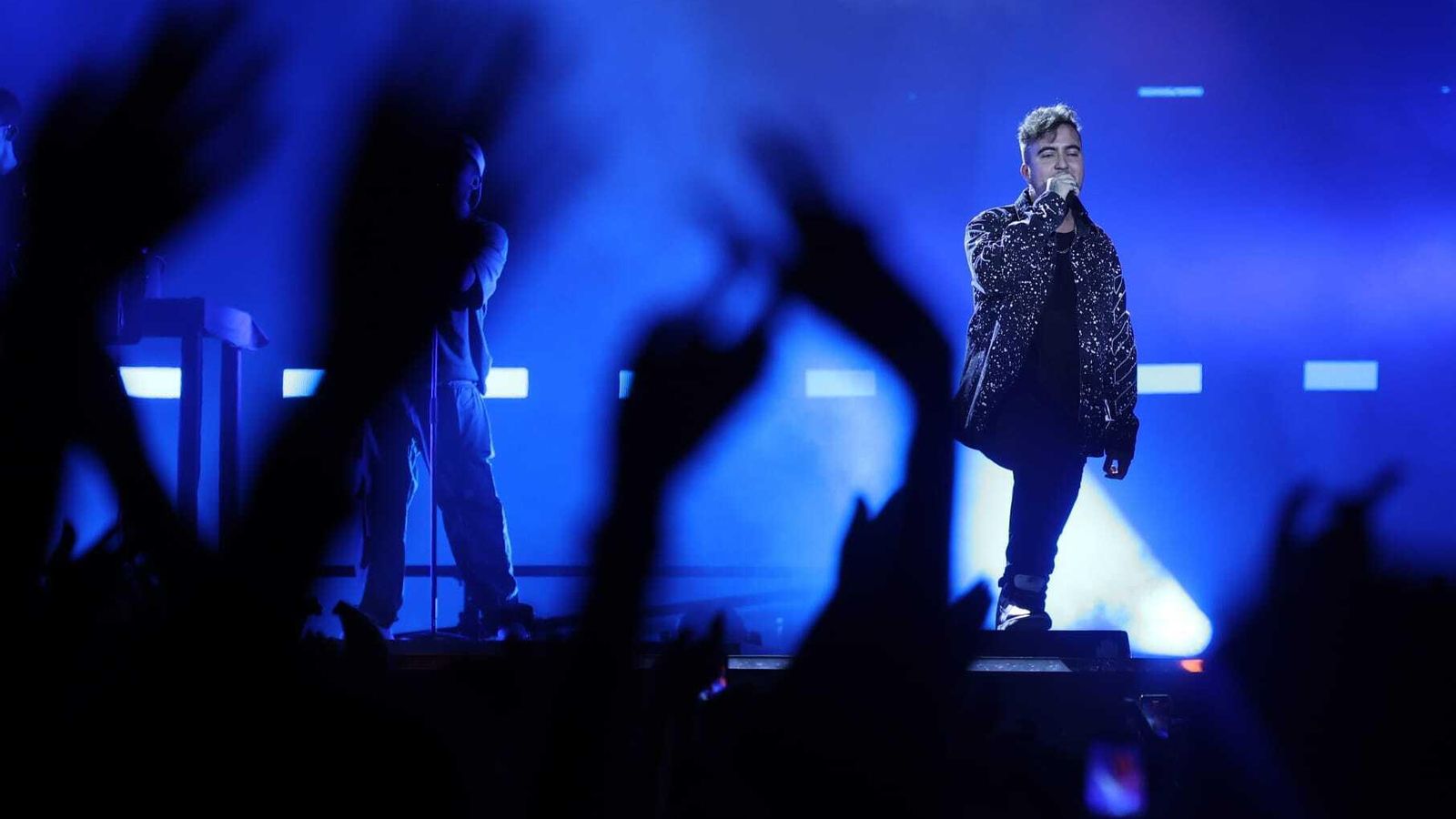 Un momento de la actuación de Beret este viernes en Málaga.