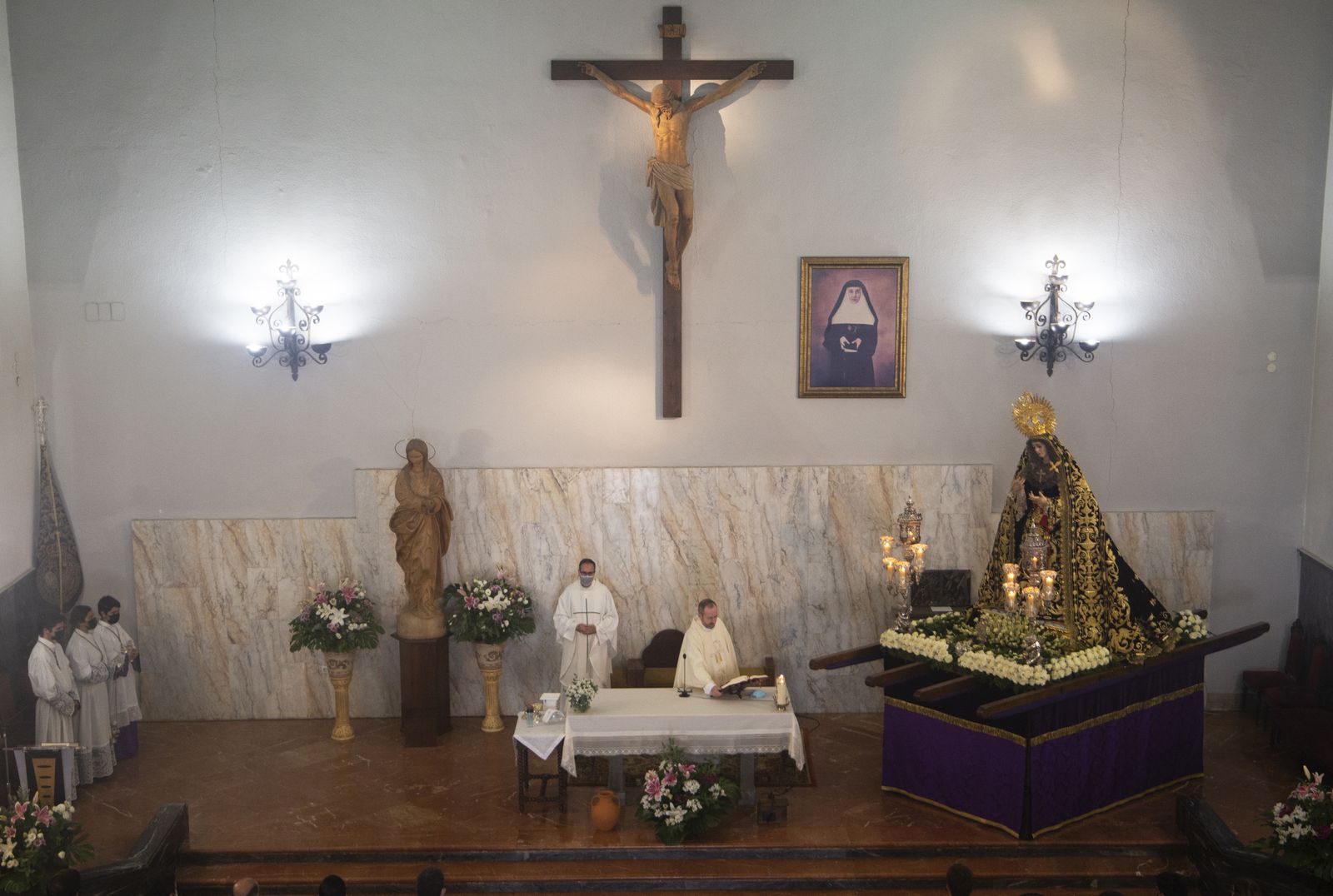 Virgen de la Victoria en el Rosario de la Aurora