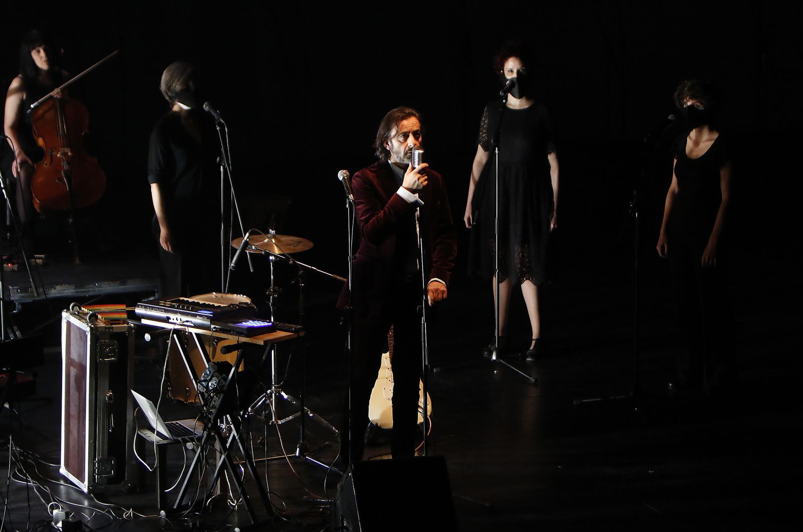 Ensayo general del espectáculo de Miguel Marín y su proyecto Árbol.