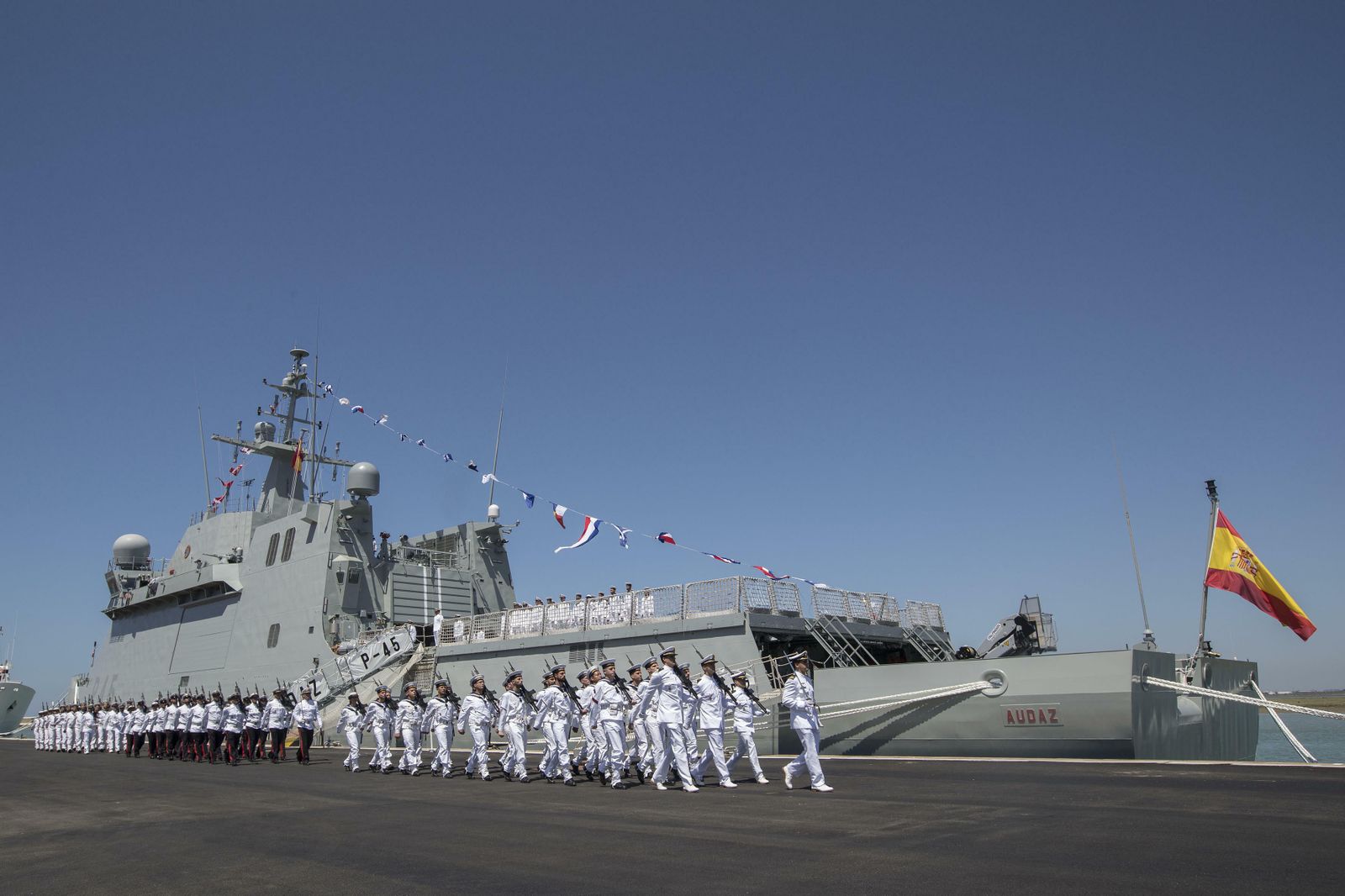 El Audaz sigue camino de Italia y tenía escala prevista en Almería este viernes