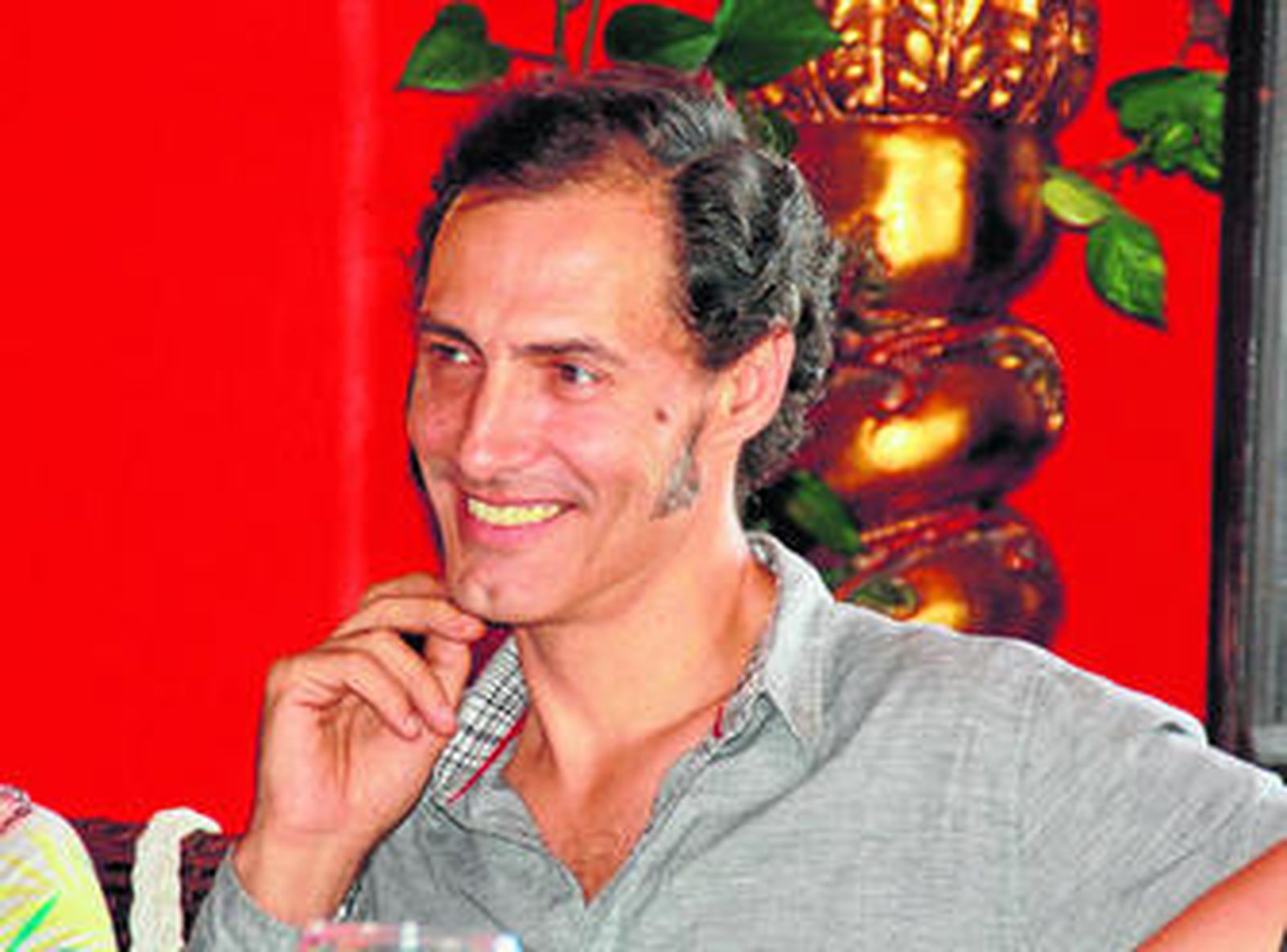 El actor Manuel Bandera, ayer, en Almuñécar.