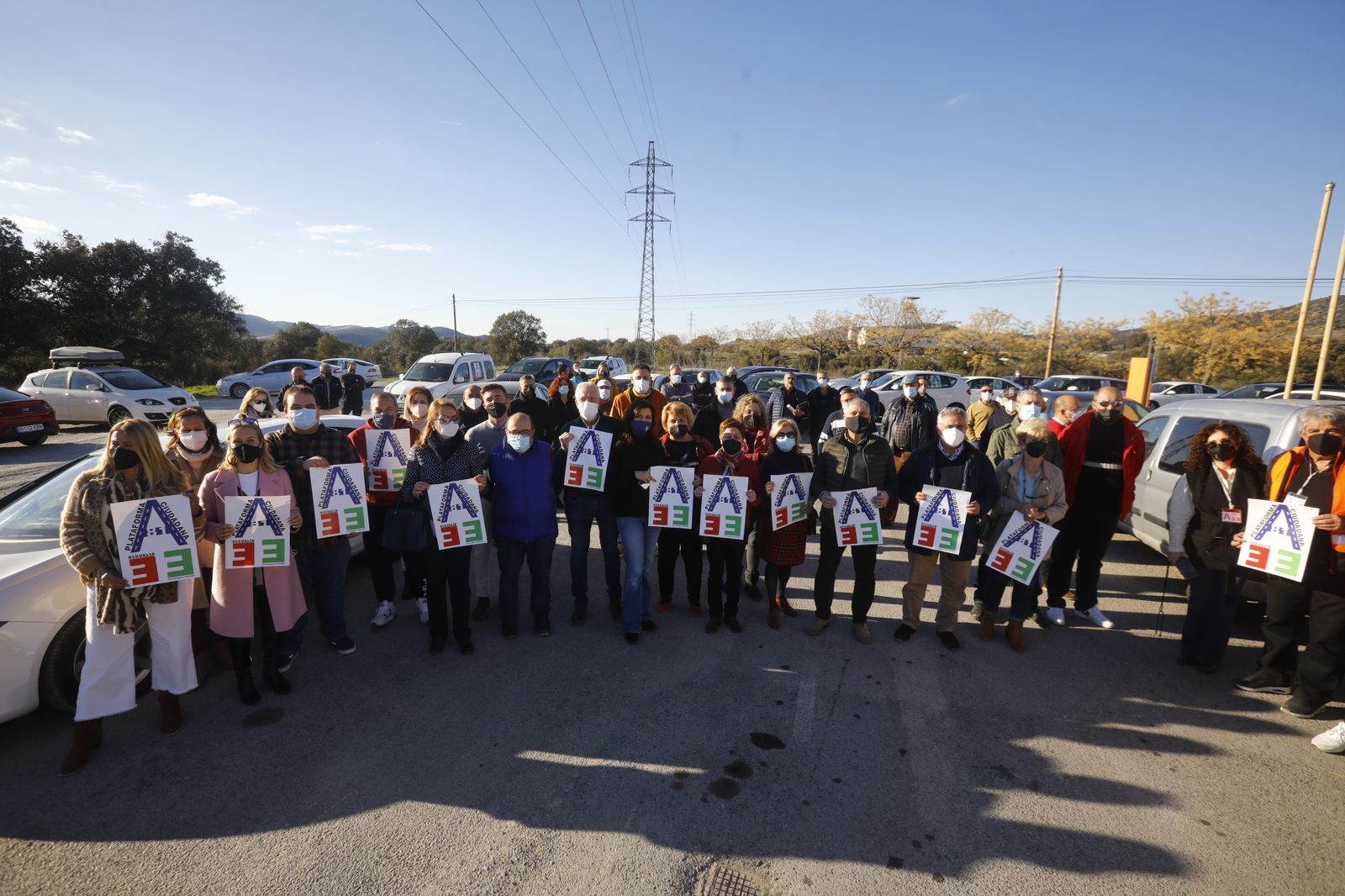 Las fotografías de la marcha lenta entre Córdoba y Badajoz para exigir la autovía A-81