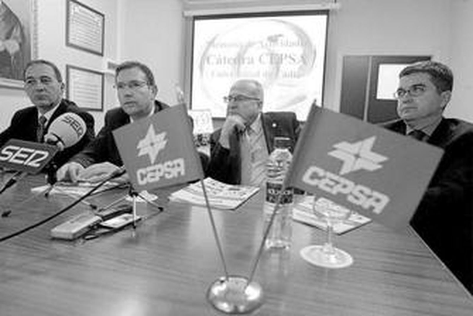 Presentación de un curso impartido con la colaboración de la Cátedra Cepsa, en imagen de archivo.