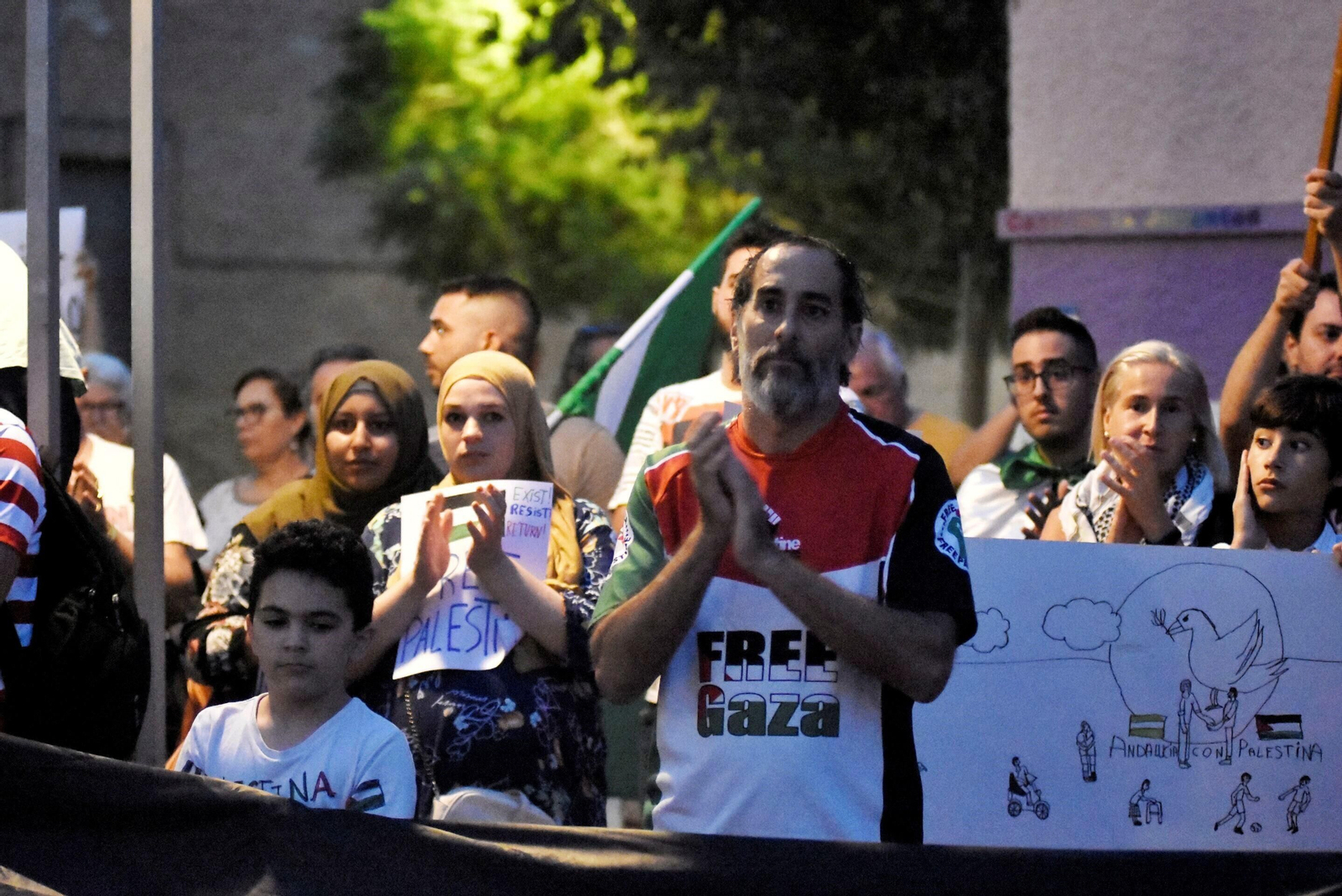 La concentración de solidaridad con Palestina en Córdoba, en imágenes