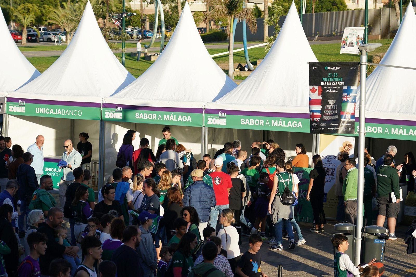 Una Fan Zone reciente del Unicaja