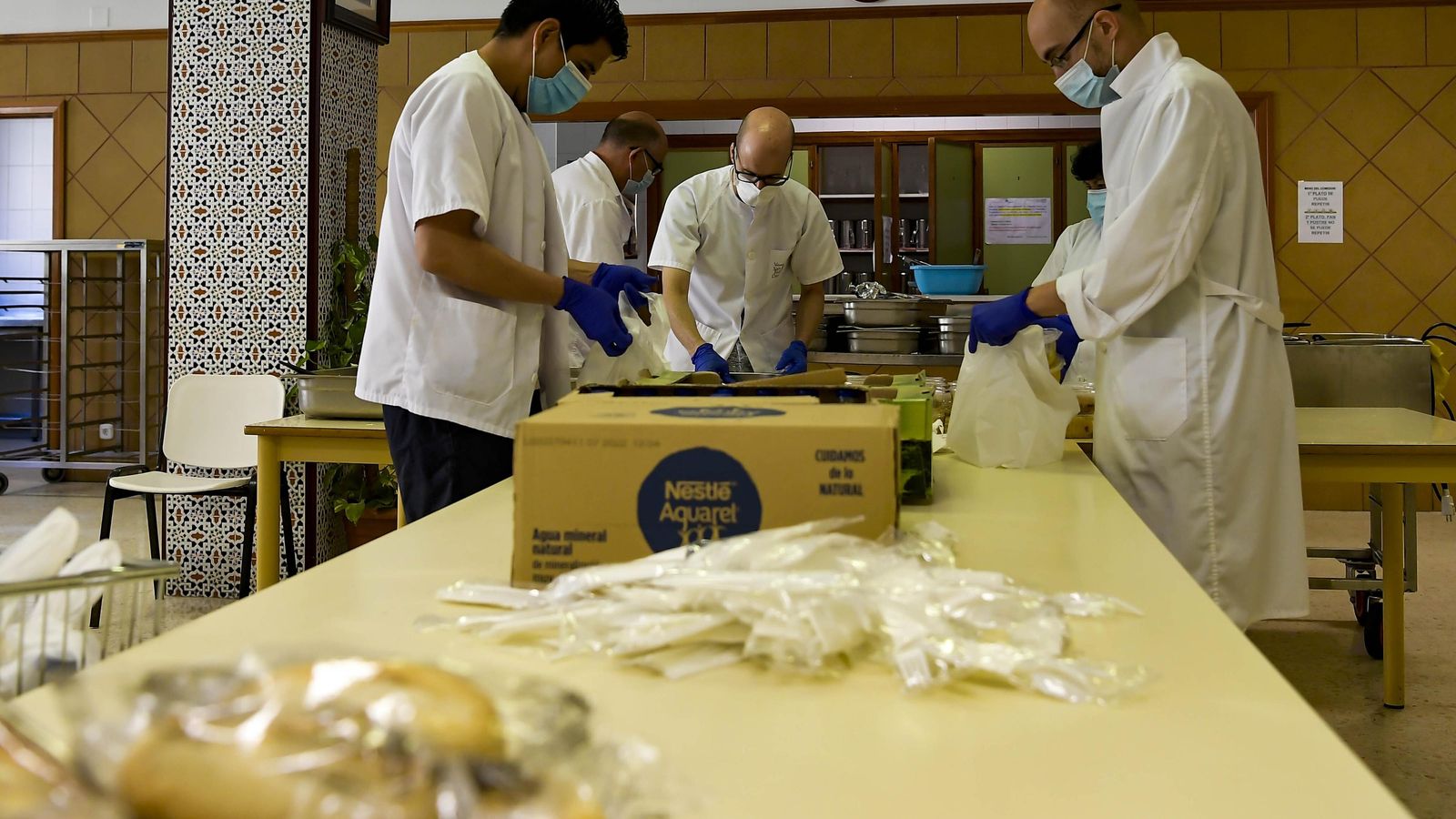 Preparando los menús