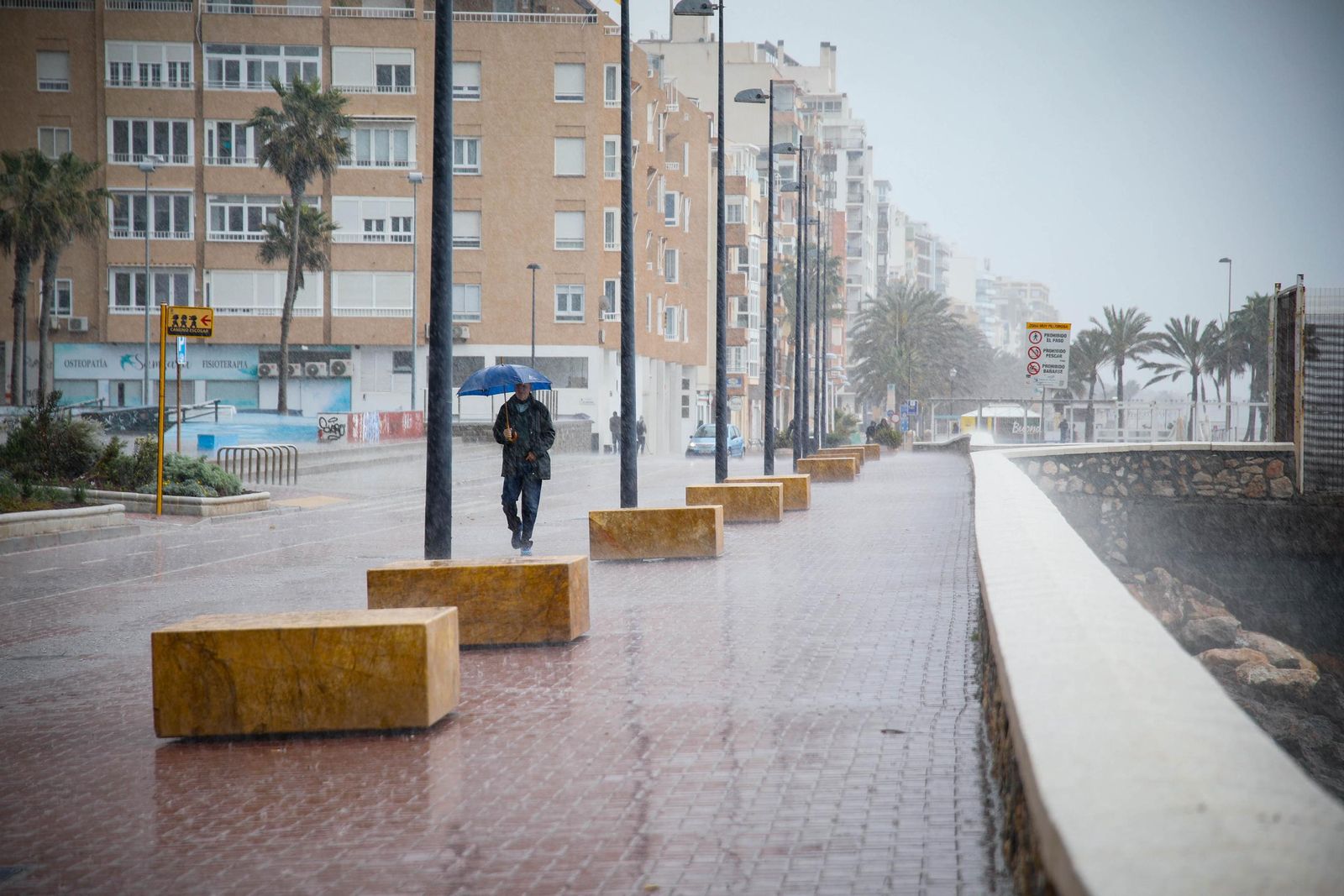 Las mejores imágenes de la lluvia en Almería