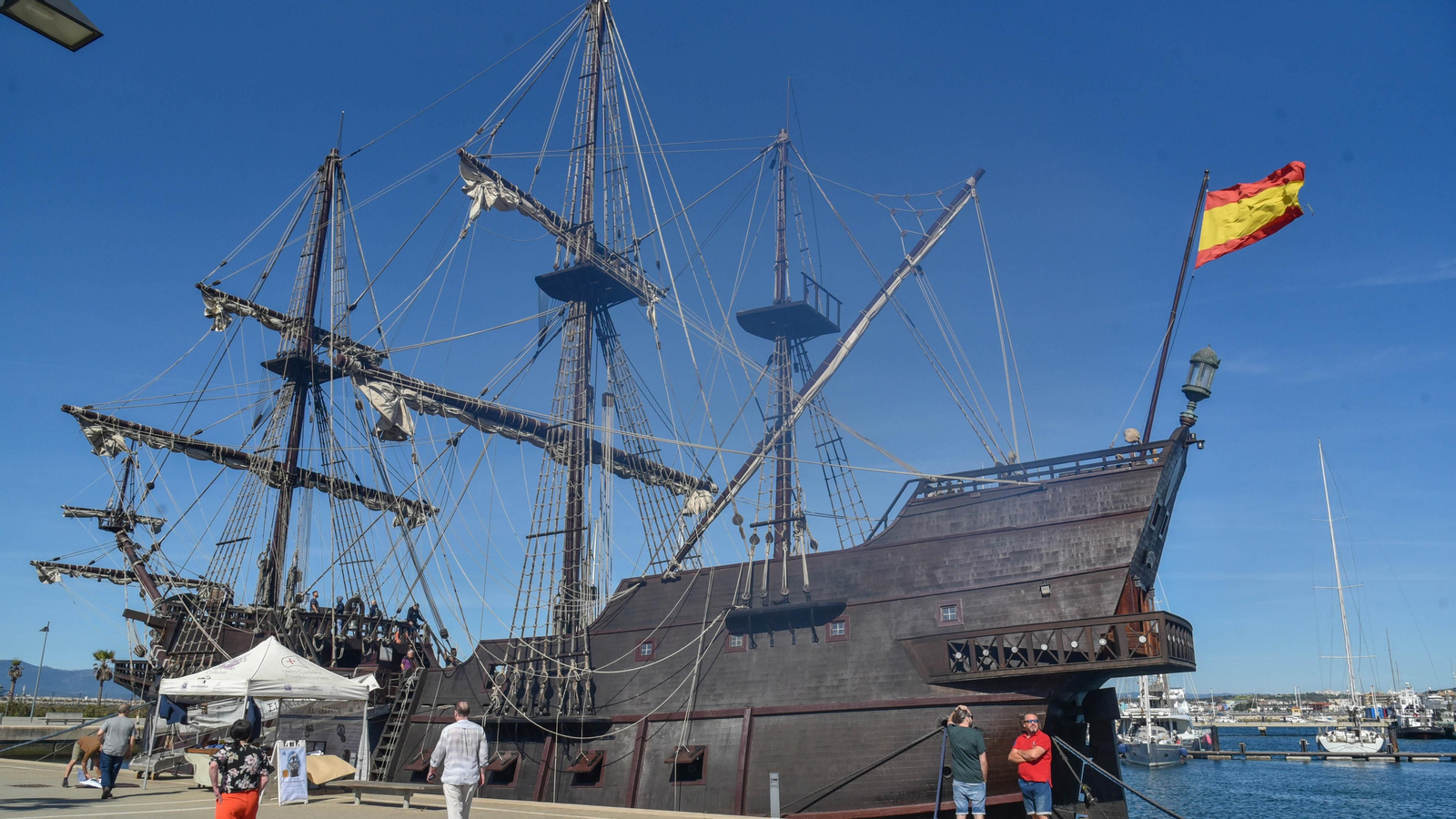 Las fotos del Galeón Andalucía en el Puerto de la Alcaidesa