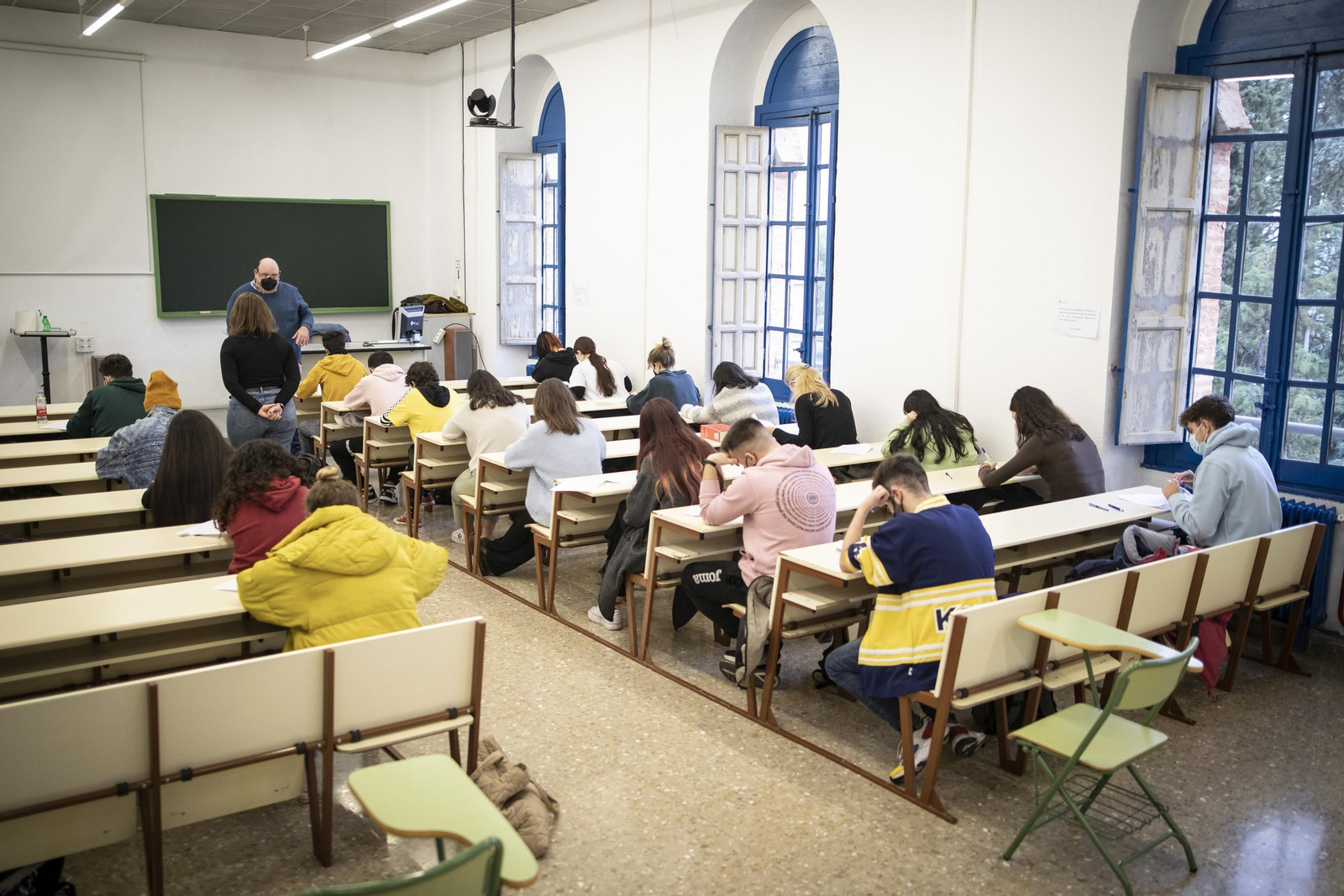 Examen, el pasado día 12 de enero, en Documentación y Comunicación.