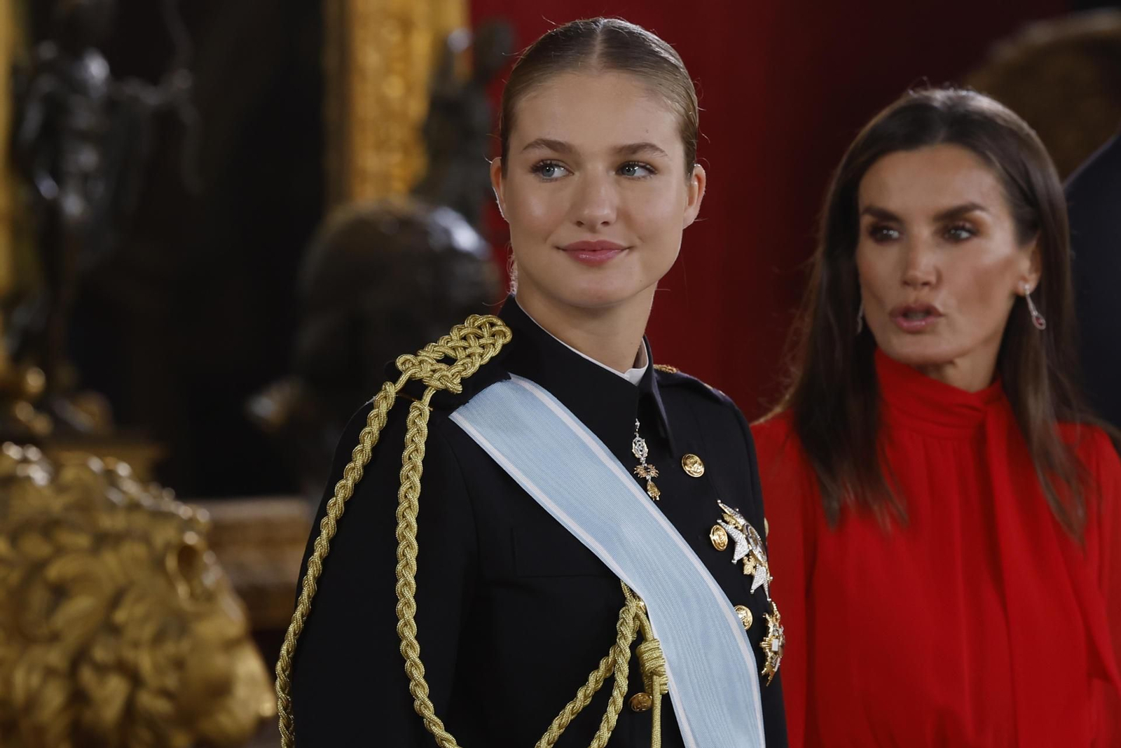La princesa Leonor, junto a la reina Letizia