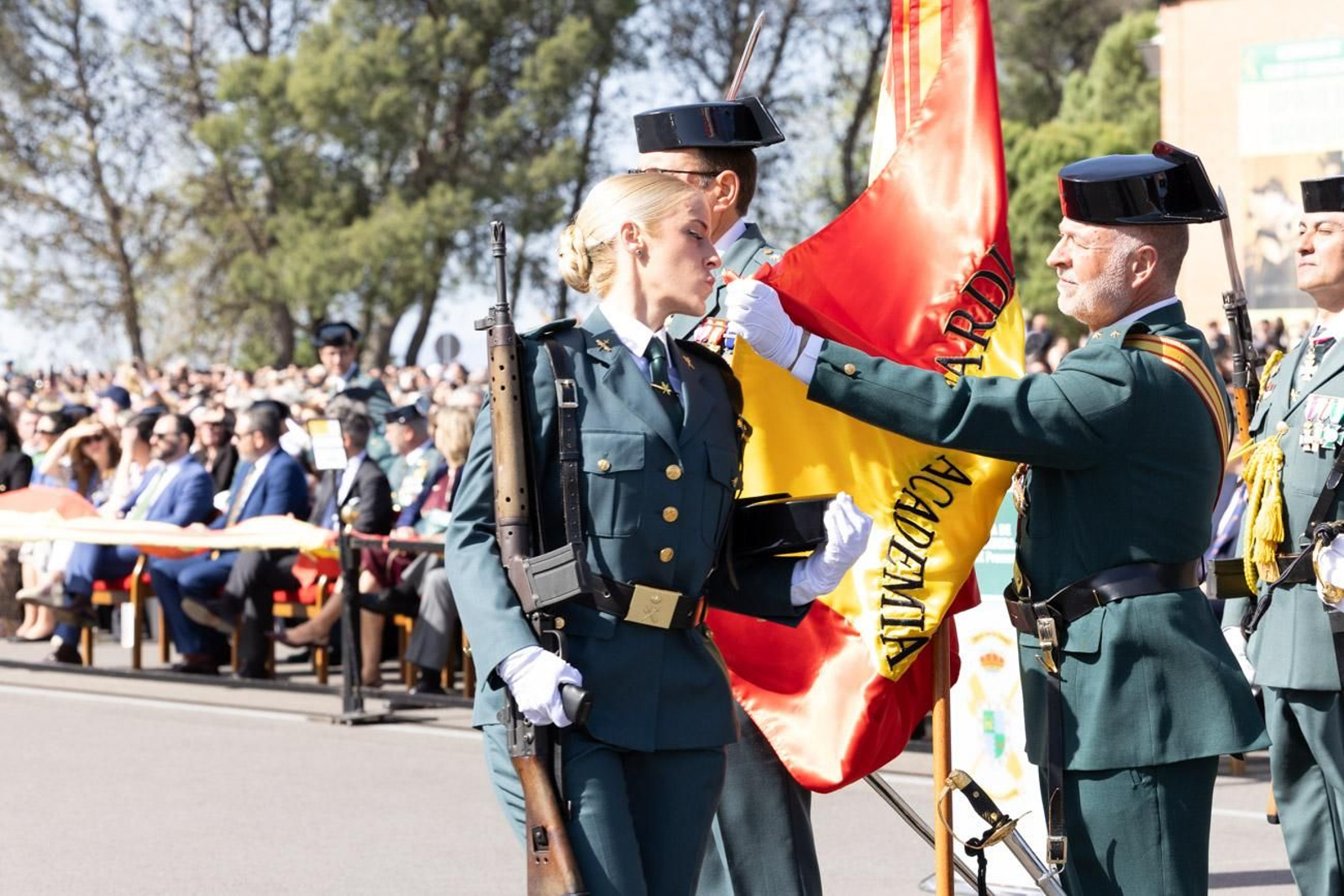 Acto de jura de bandera de la 130ª promoción de guardias civiles de la Academia de Baeza